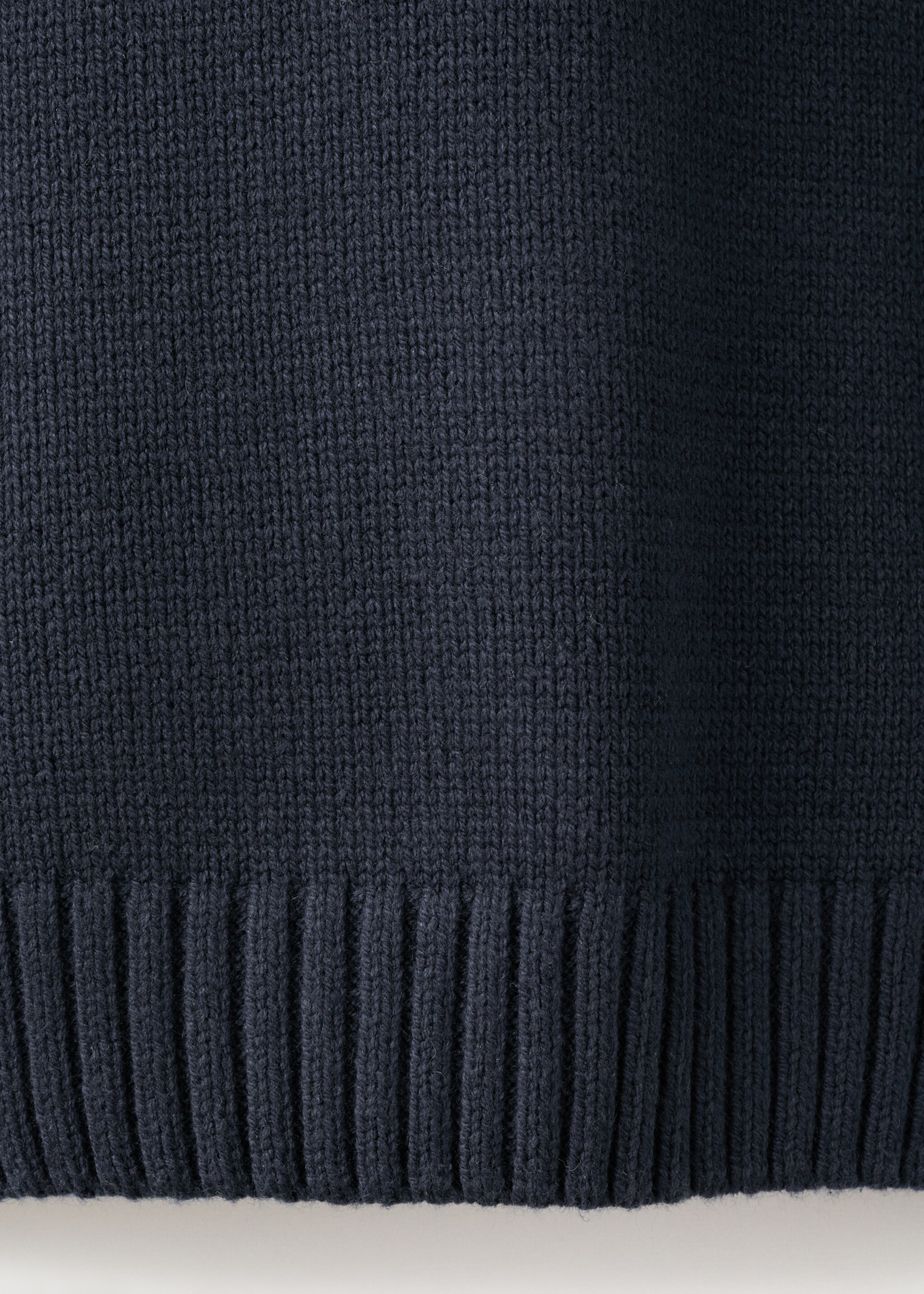 Essential cotton-blend sweater - Details of the article 0, Navy. Ref: 17035819-00.