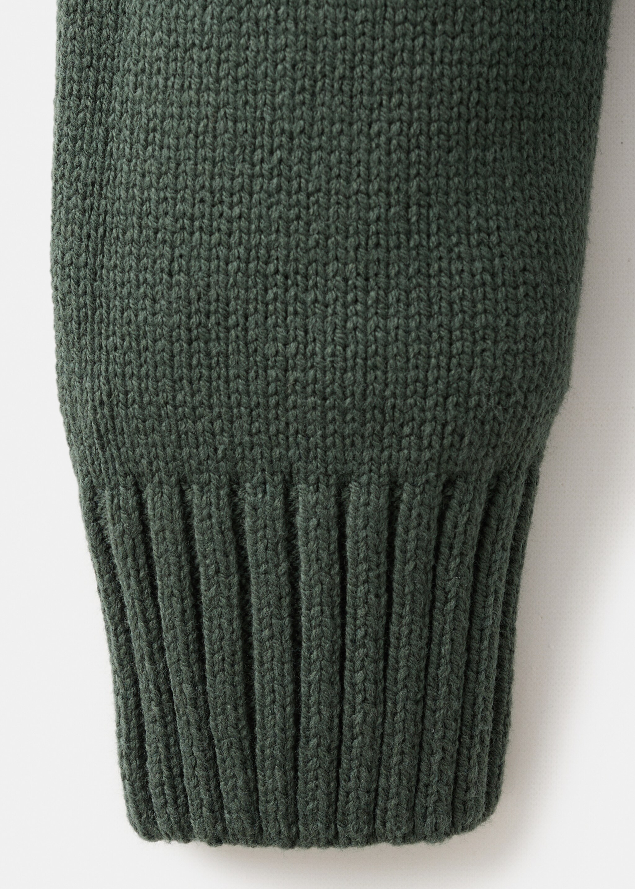 Essential cotton-blend sweater - Details of the article 8, Khaki. Ref: 17035820-00.