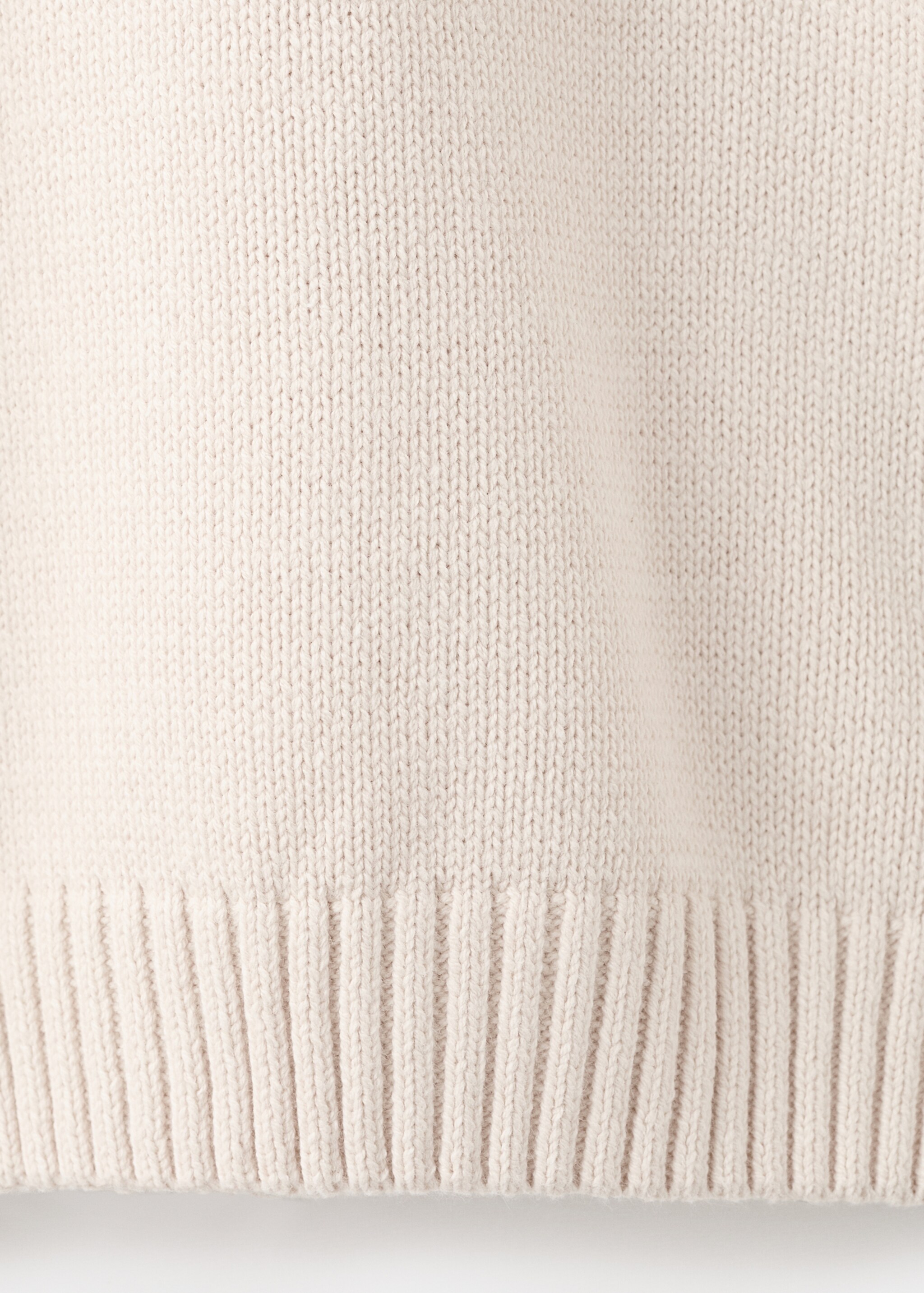 Essential cotton-blend sweater - Details of the article 0, Beige. Ref: 17035821-00.