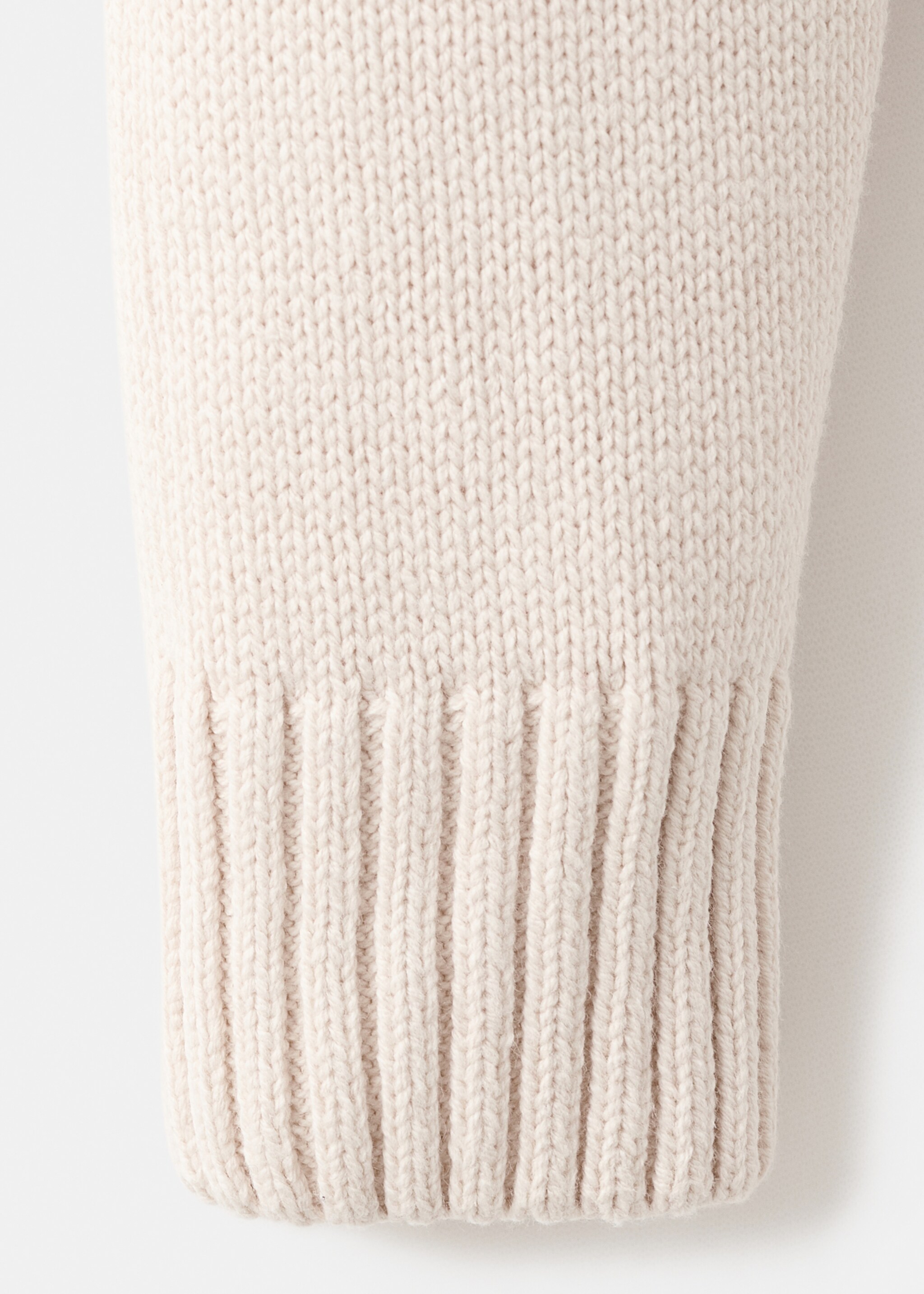 Essential cotton-blend sweater - Details of the article 8, Beige. Ref: 17035821-00.