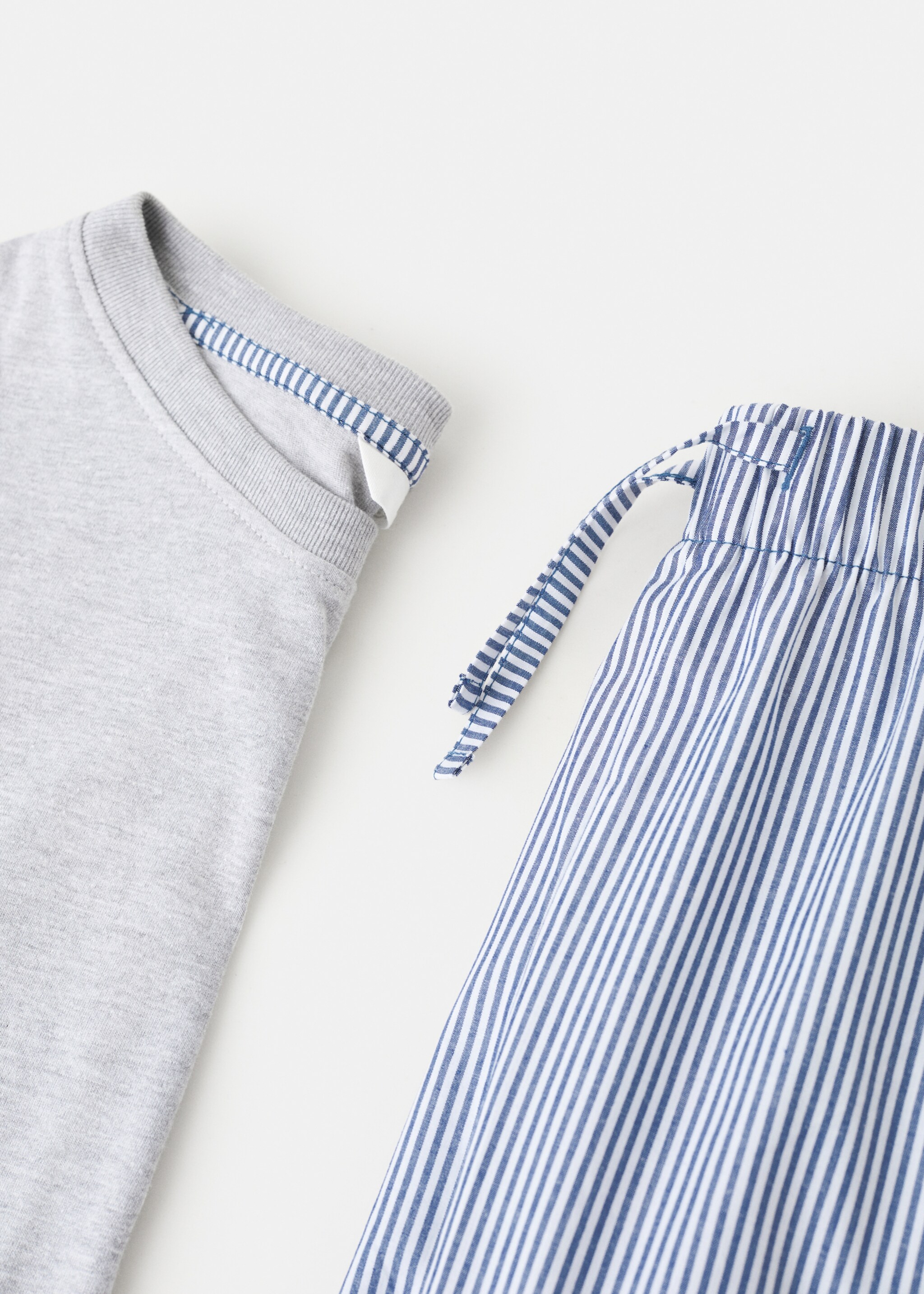 Pijama pack holland - Details of the article 0, Light Heather Grey. Ref: 17035824-00.