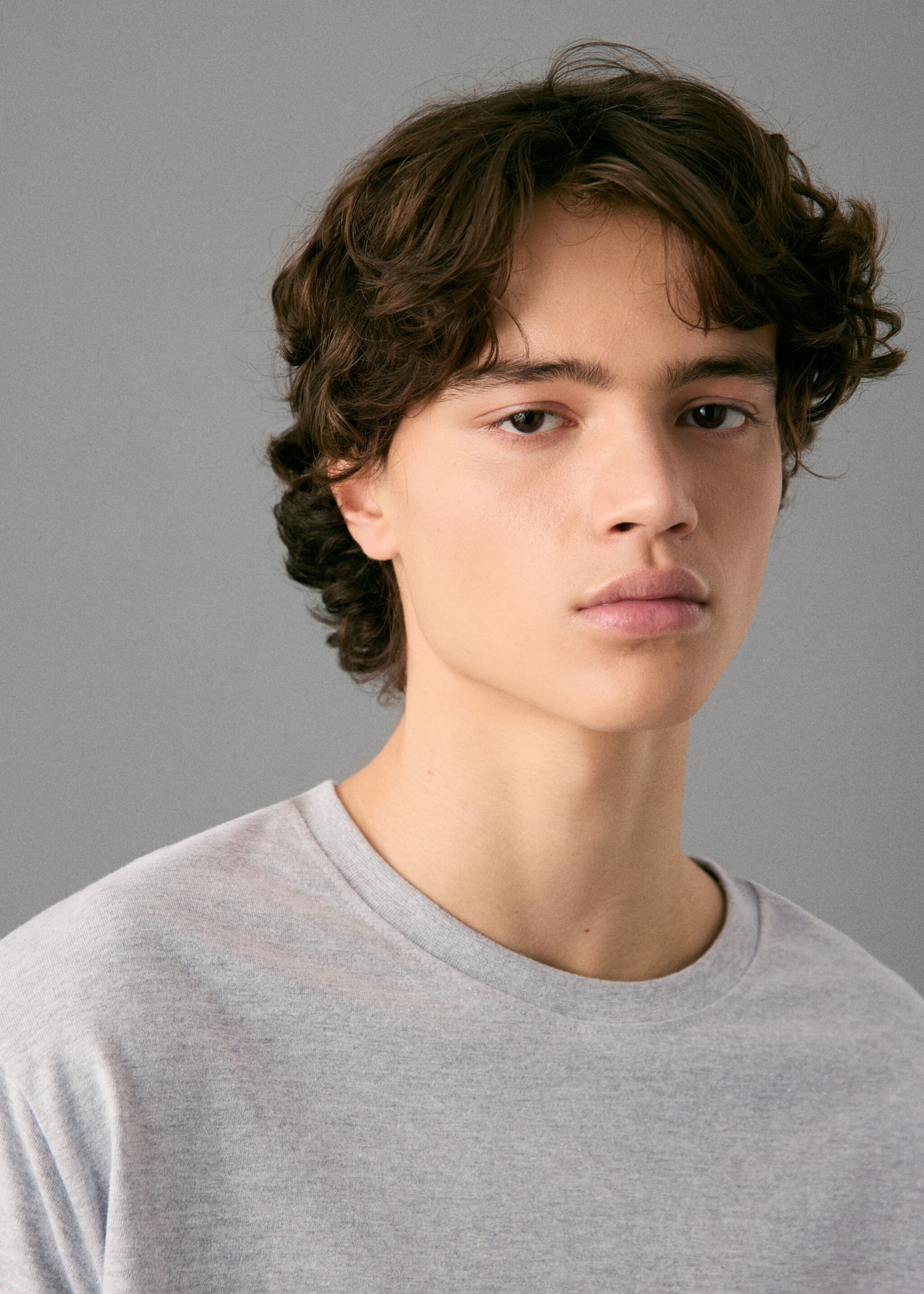 Long pyjama pack - Details of the article 1, Light Heather Grey. Ref: 17035824-00.