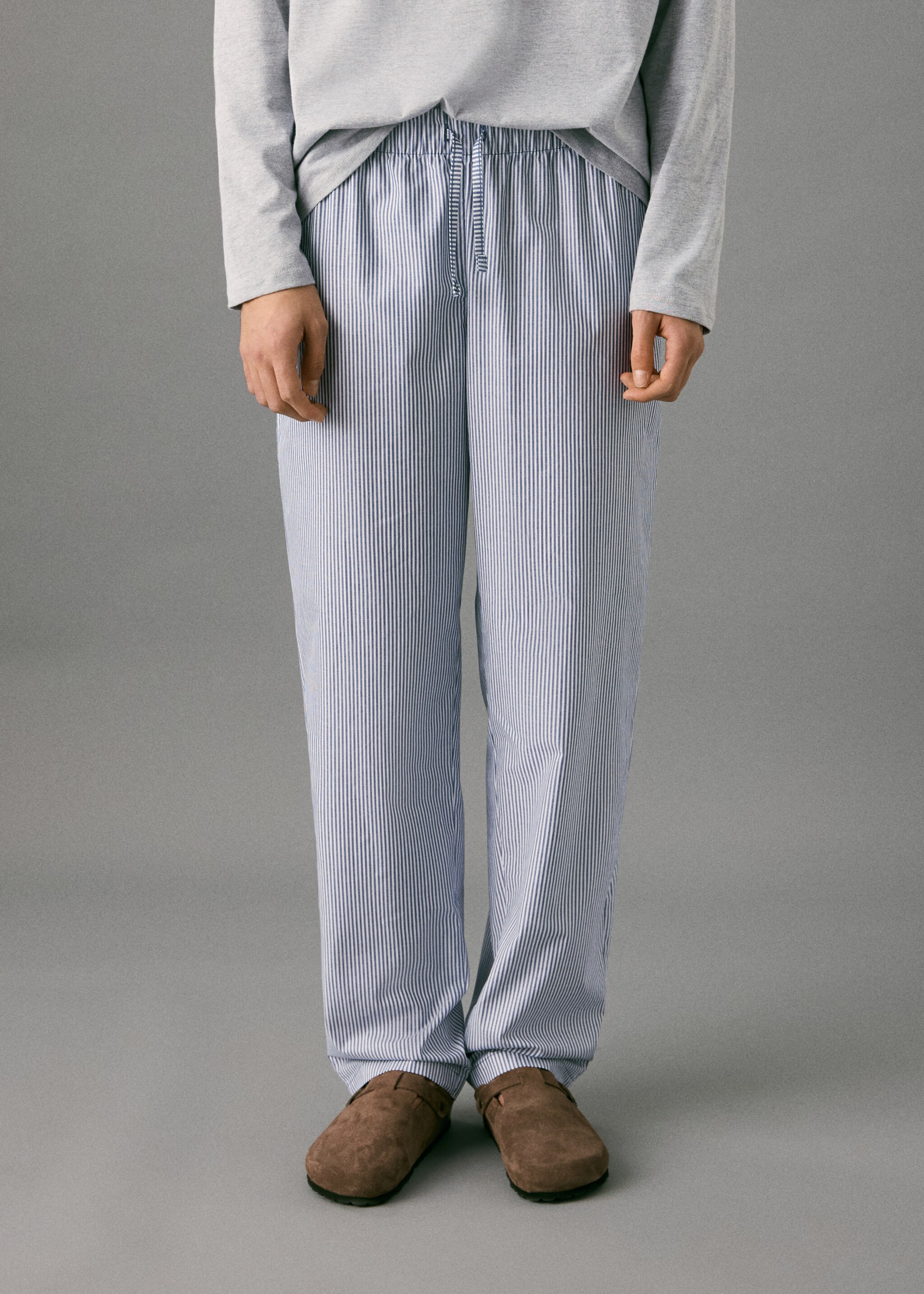 Long pyjama pack - Details of the article 6, Light Heather Grey. Ref: 17035824-00.