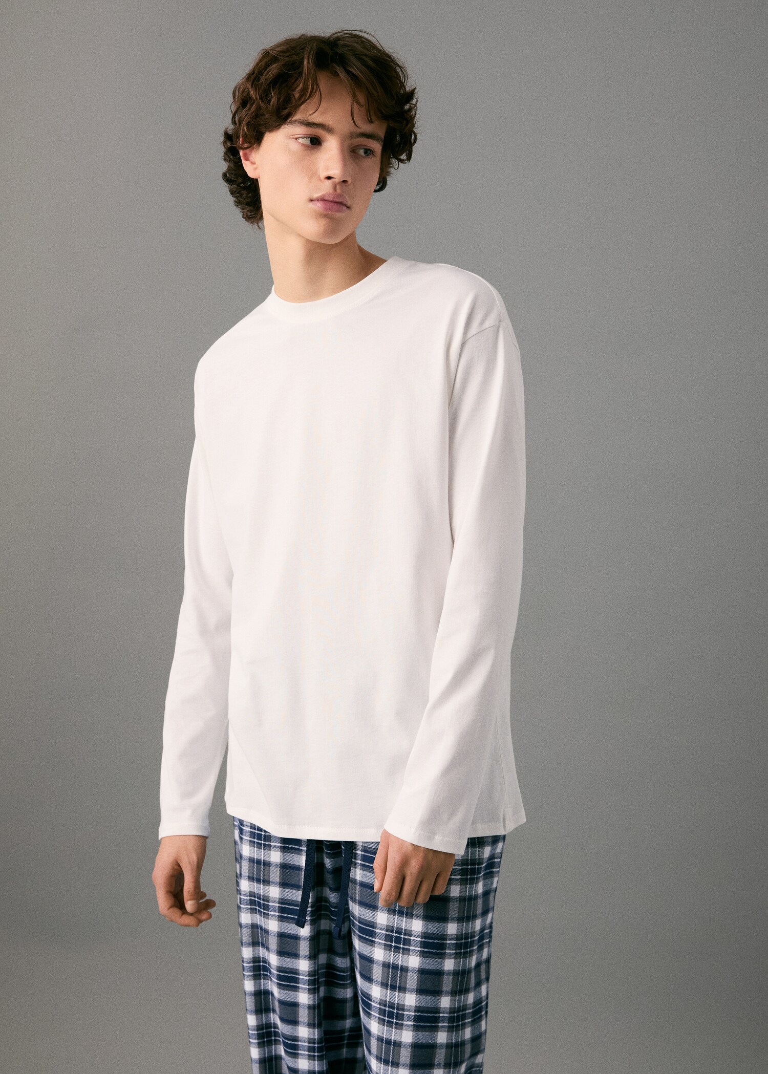 Set of long check pyjamas - Medium plane