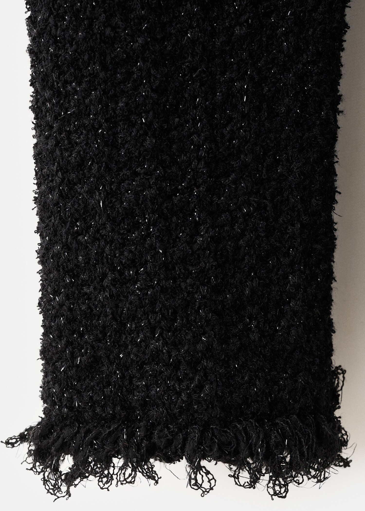 Tweed-Cardigan mit ausgefransten Abschlüssen - Detail des Artikels 0