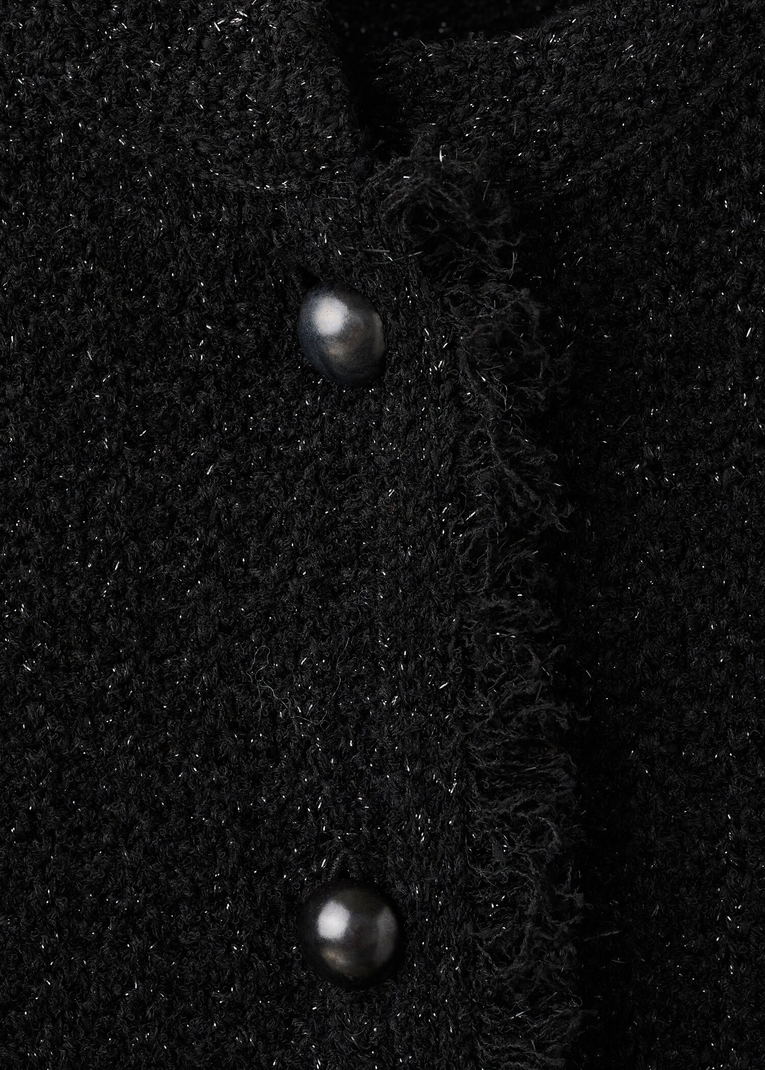 Tweed-Cardigan mit ausgefransten Abschlüssen - Detail des Artikels 8