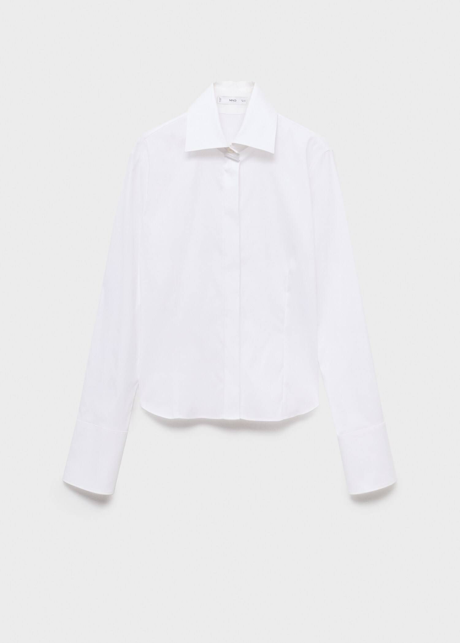 Slim-fit poplin shirt - Article without model