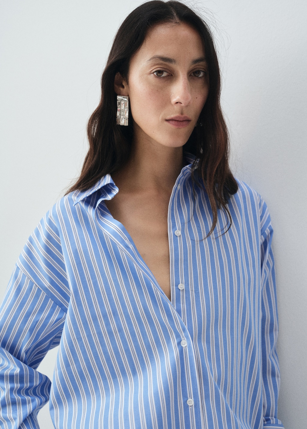 Oversize poplin shirt