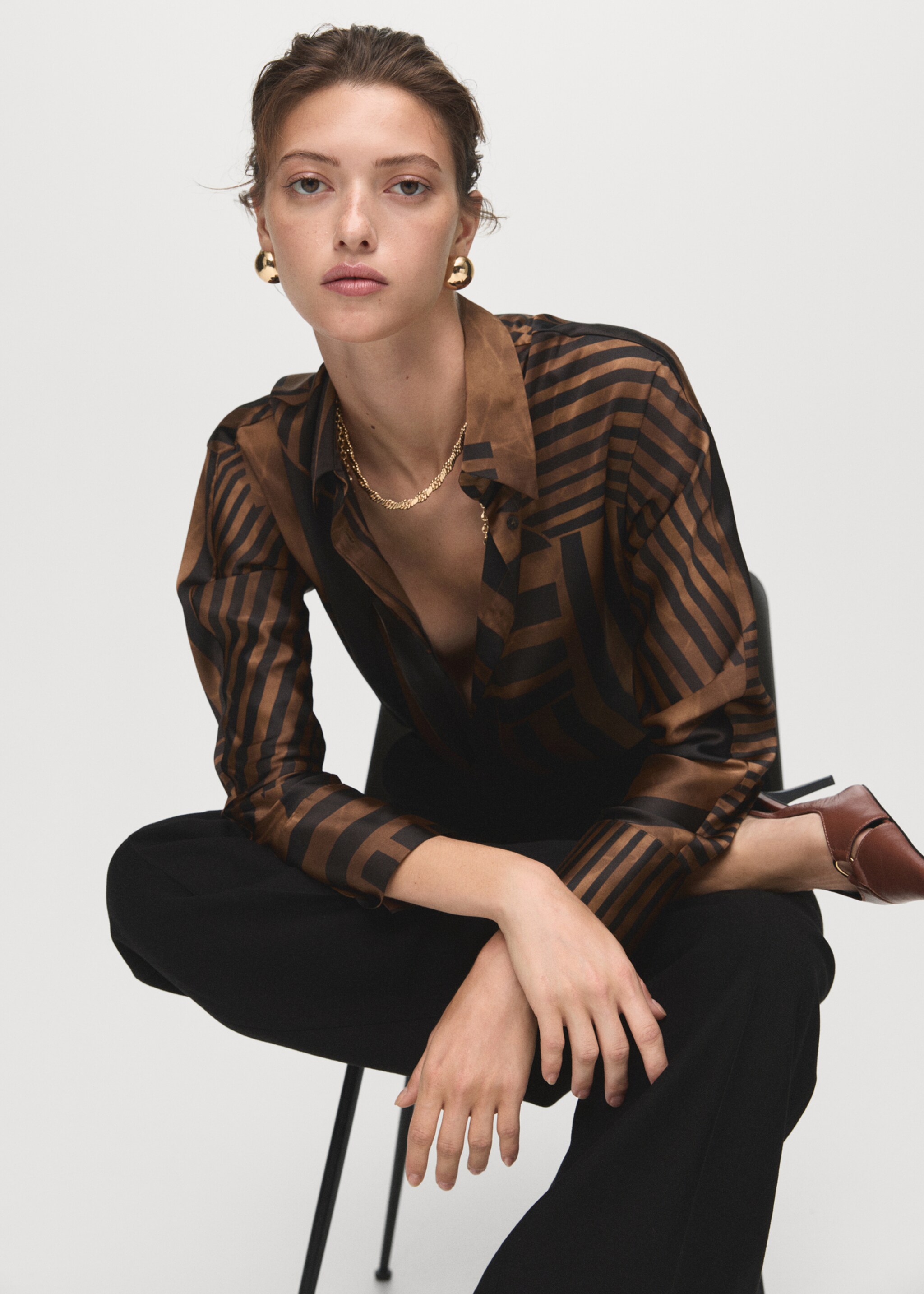 Shirt trini - Details of the article 2, Brown. Ref: 17035830-00.