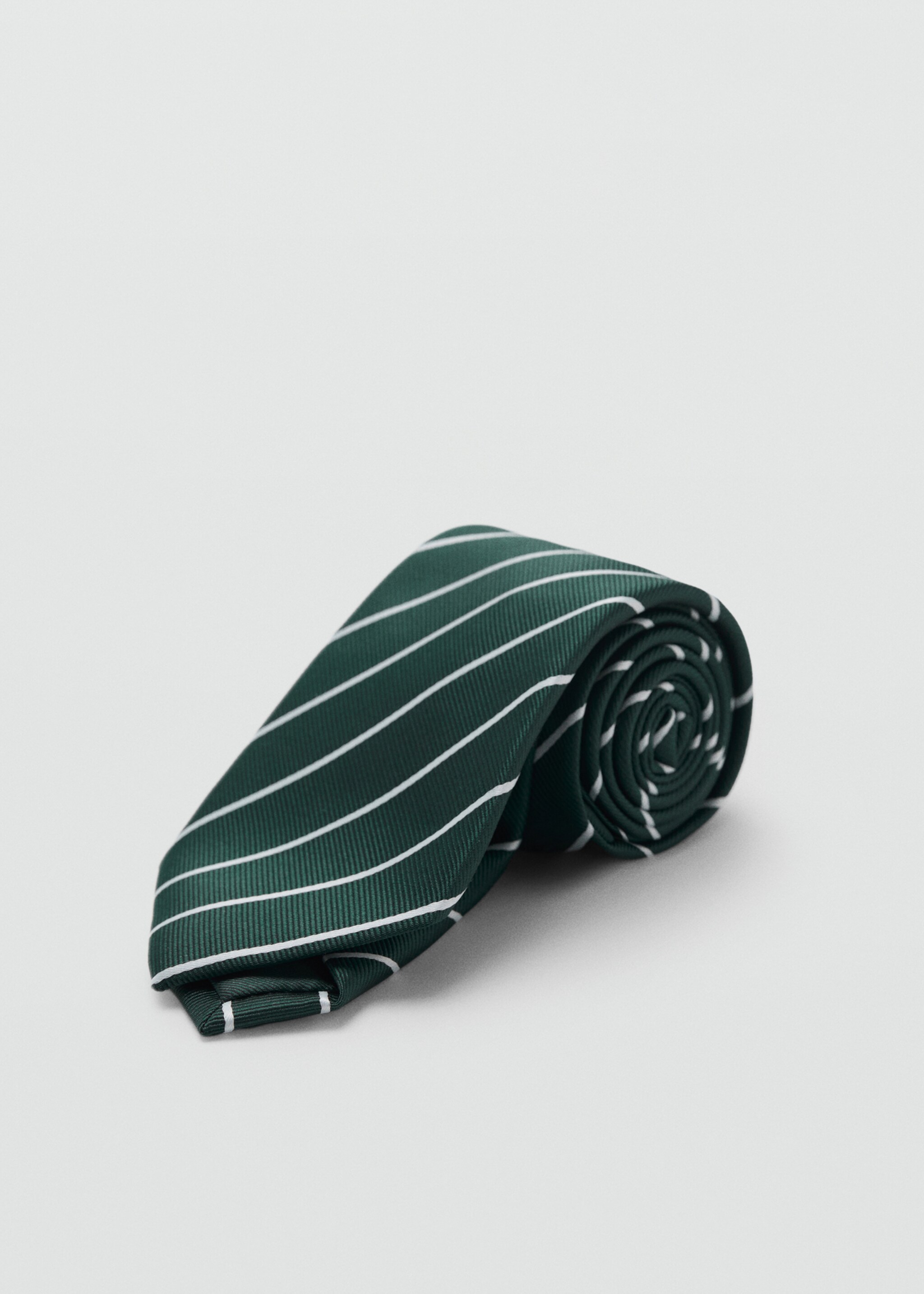 Striped tie - Medium plane, Green. Ref: 17035831-00.