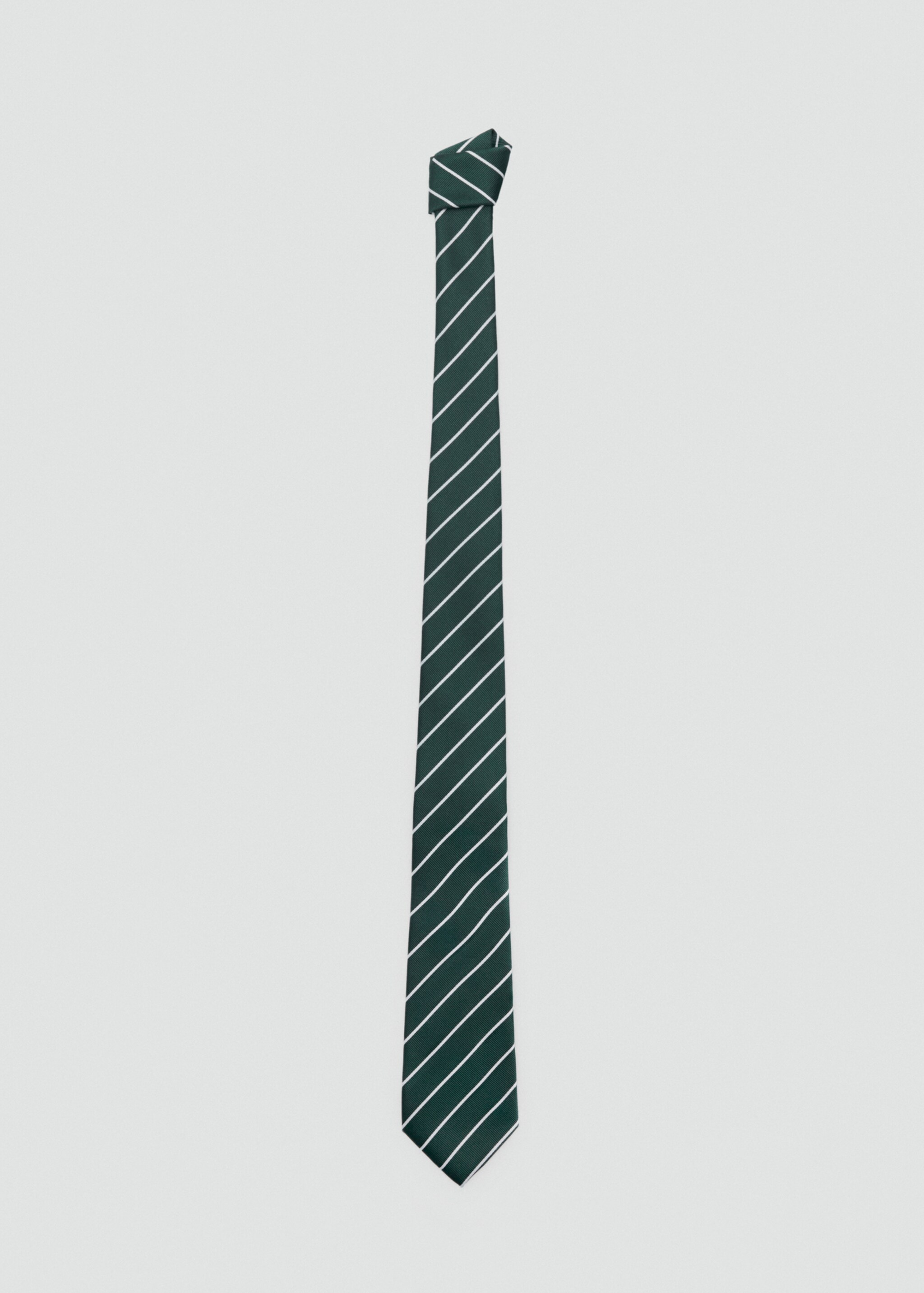 Striped tie - Article without model, Green. Ref: 17035831-00.