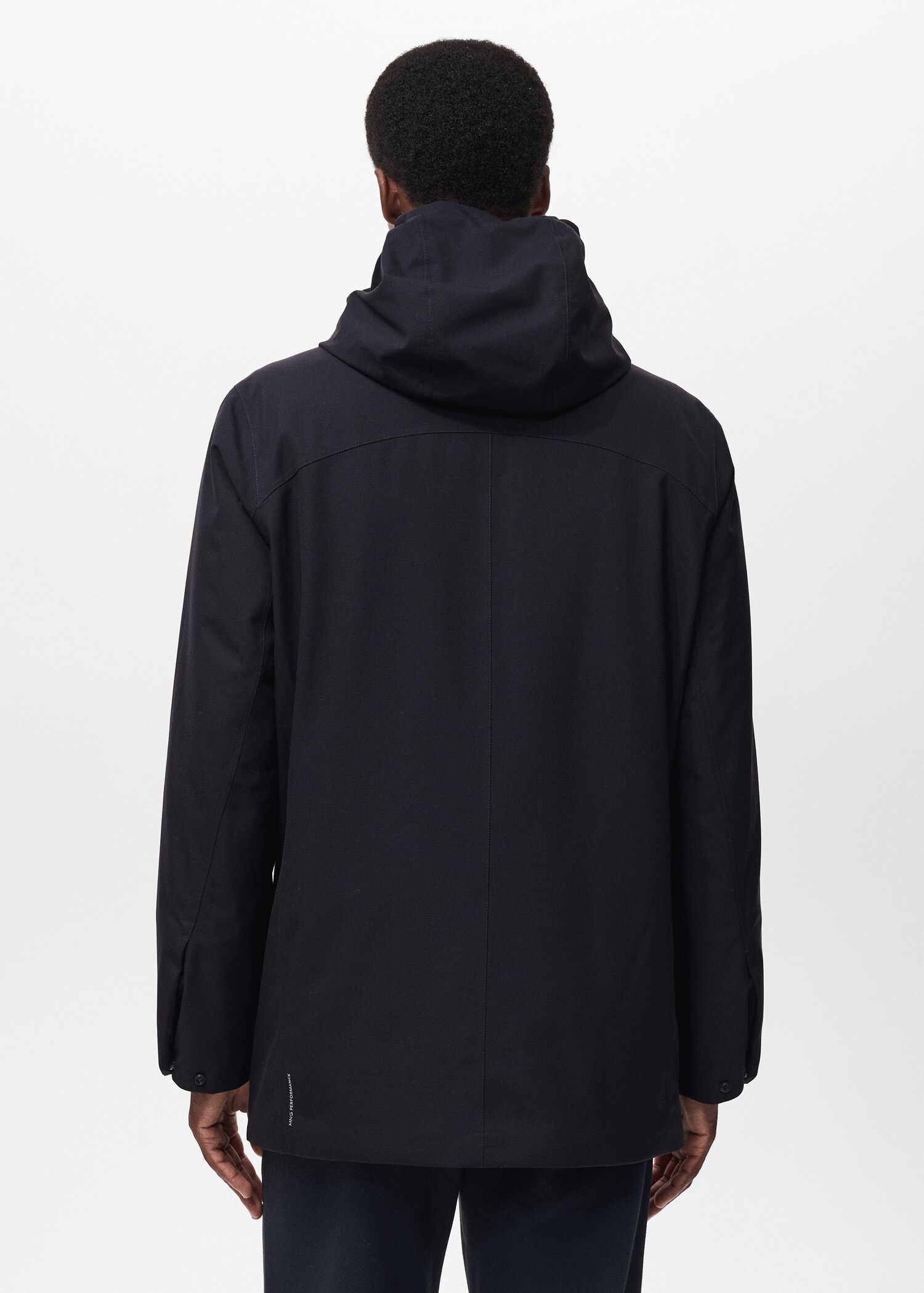 Water Repellent Thermolite® Hooded Padded Parka - Reverse of the article