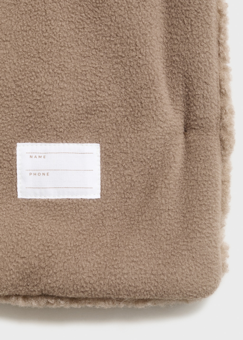 Shearling-effect coat