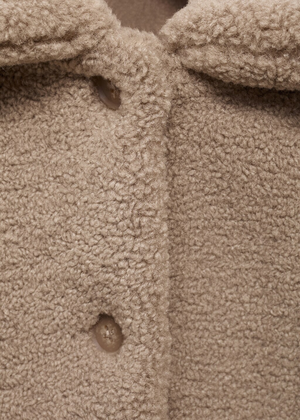 Shearling-effect coat