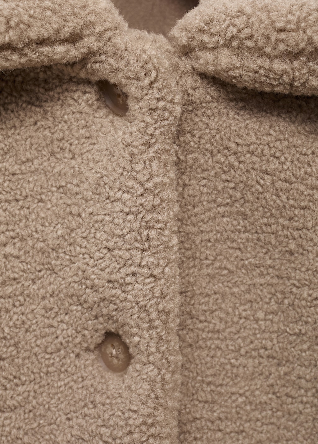 Shearling-effect coat