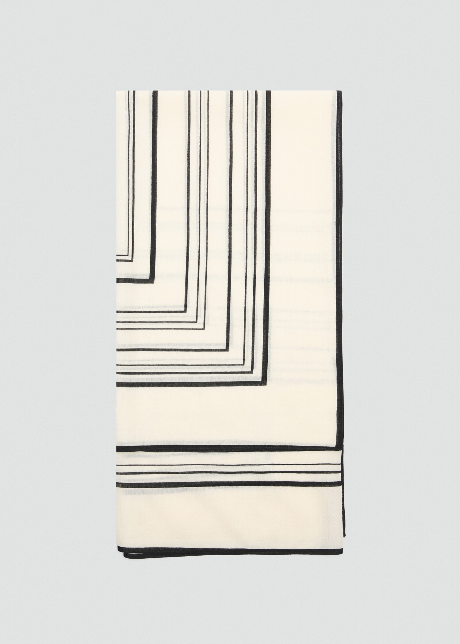 100% wool geometric-print foulard - Article without model