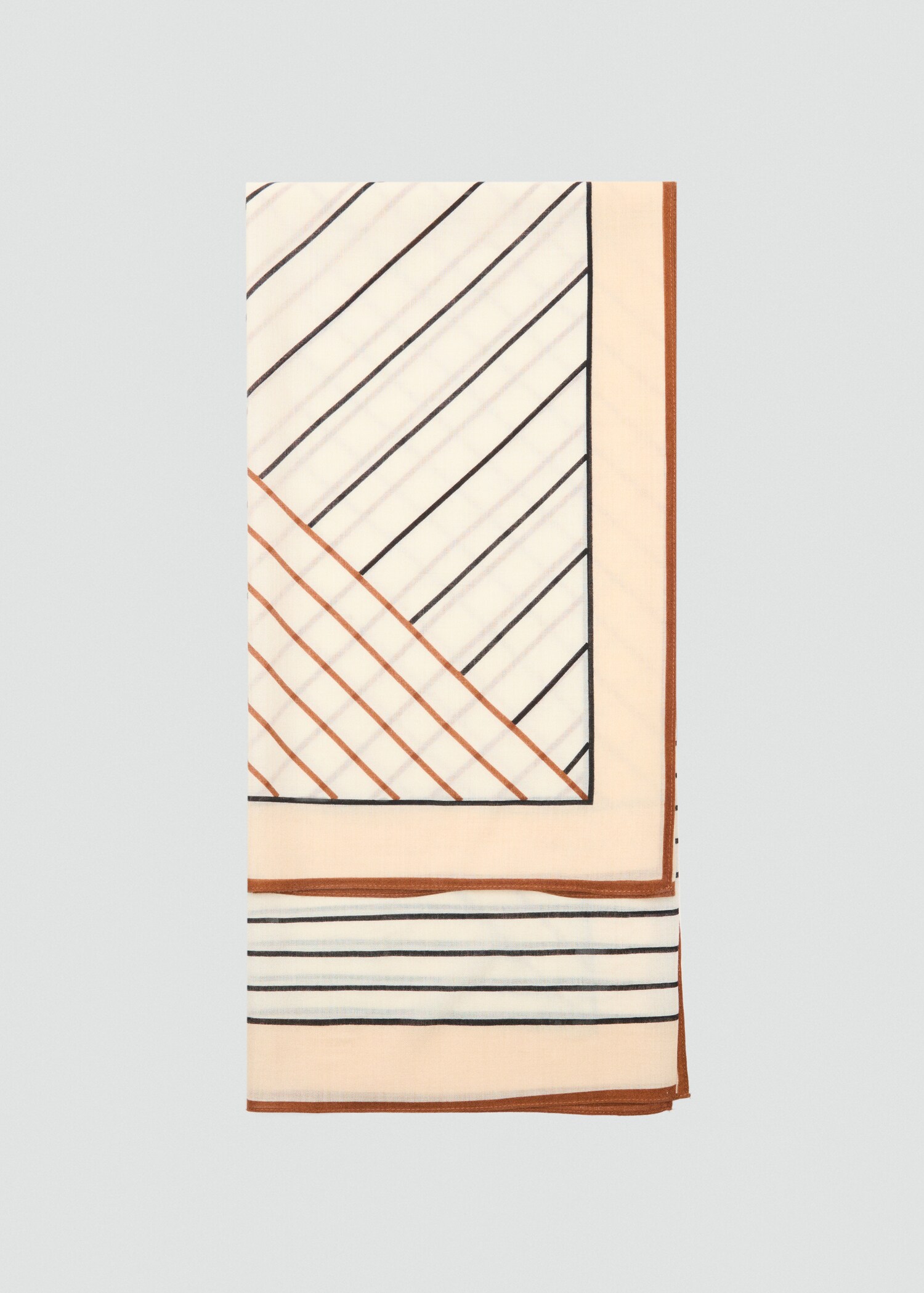 100% wool geometric-print foulard - Article without model