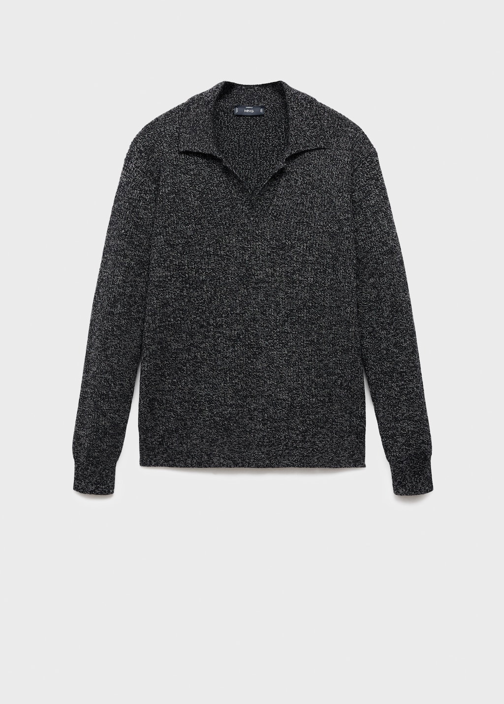 100% cotton polo-neck sweater