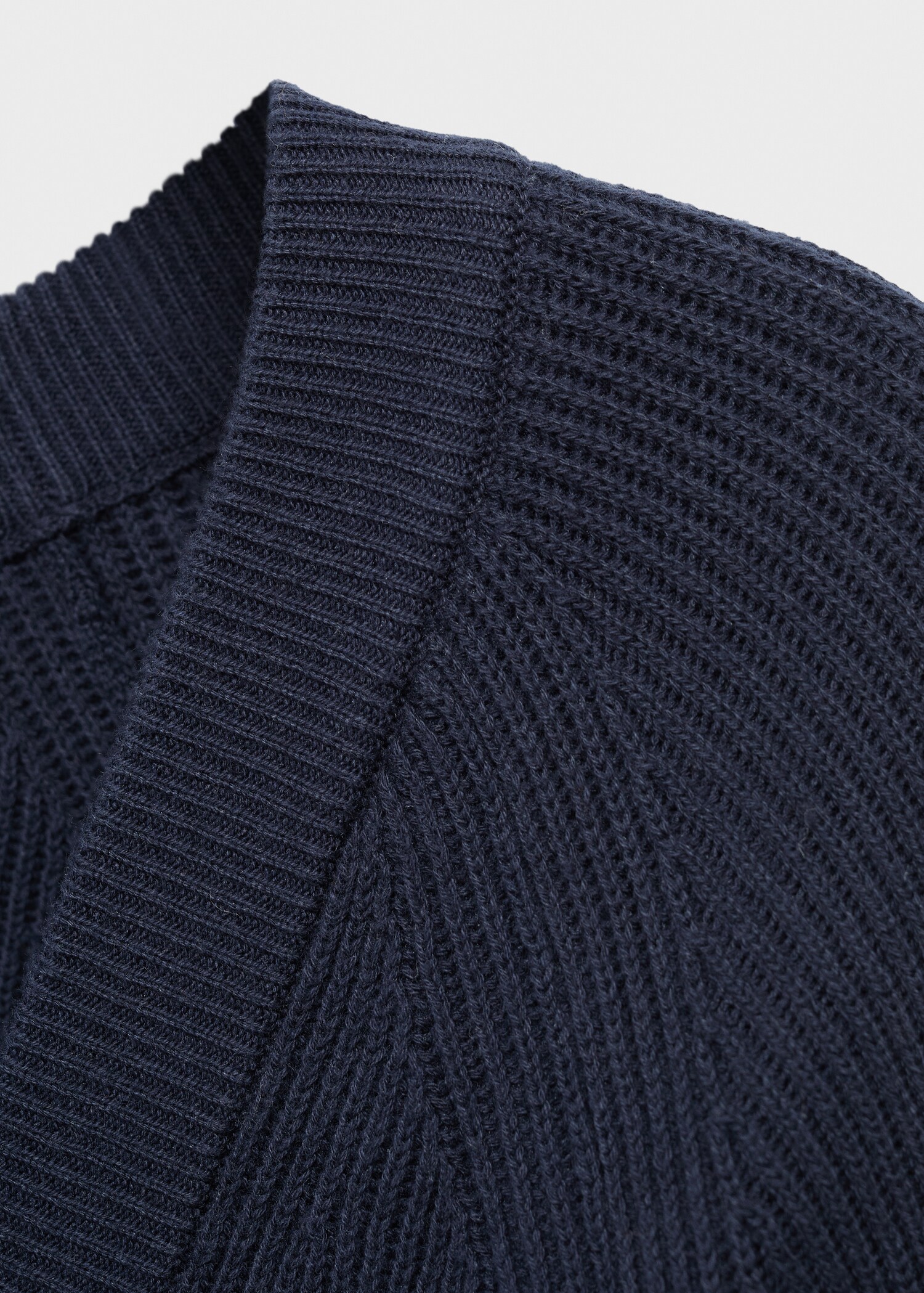Cardigan maille côtelée boutons - Détail de l'article 0