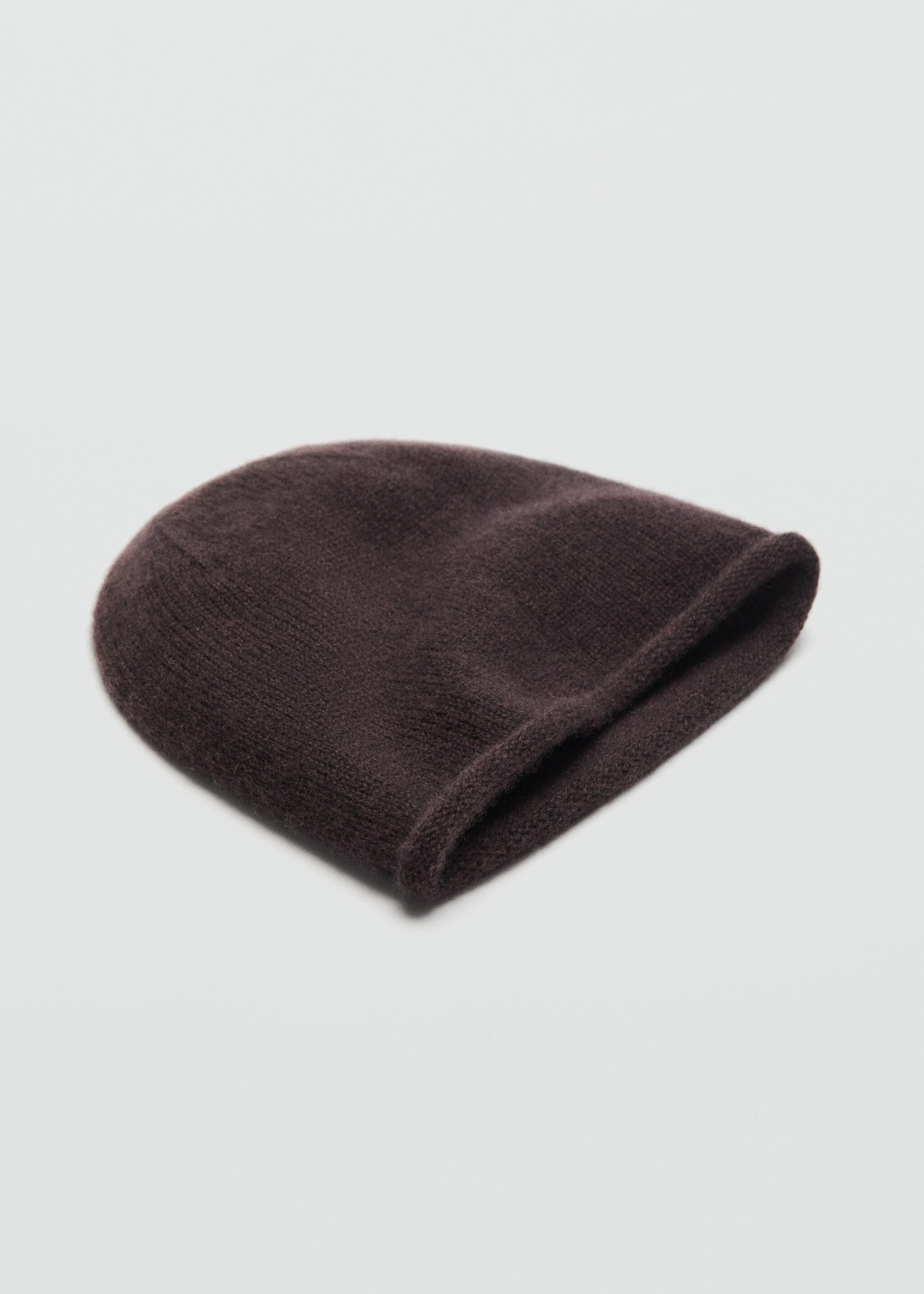 100% cashmere beanie - Medium plane, Chocolate. Ref: 17035976-00.