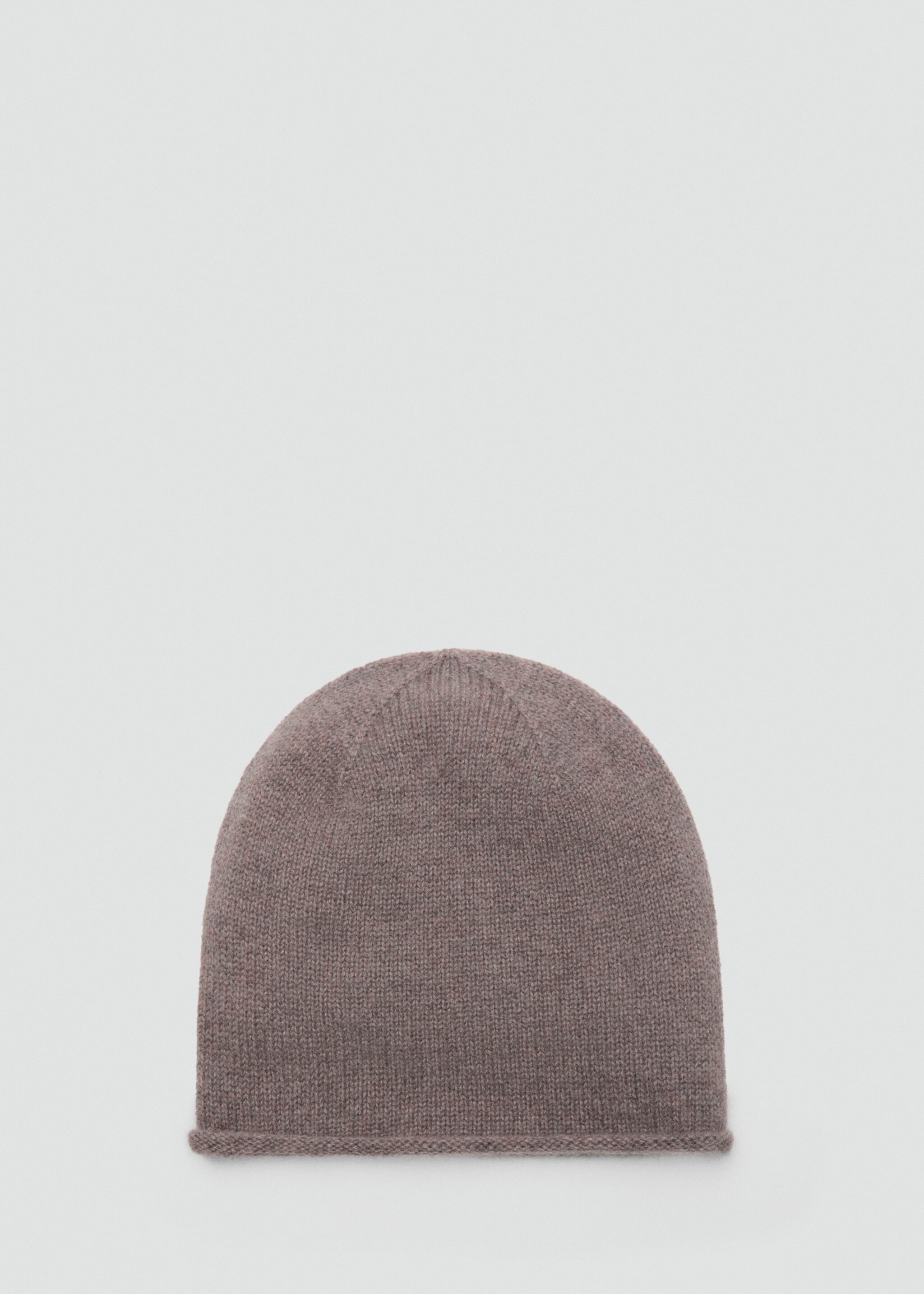 100% cashmere beanie - Article without model, Medium Brown. Ref: 17035976-00.