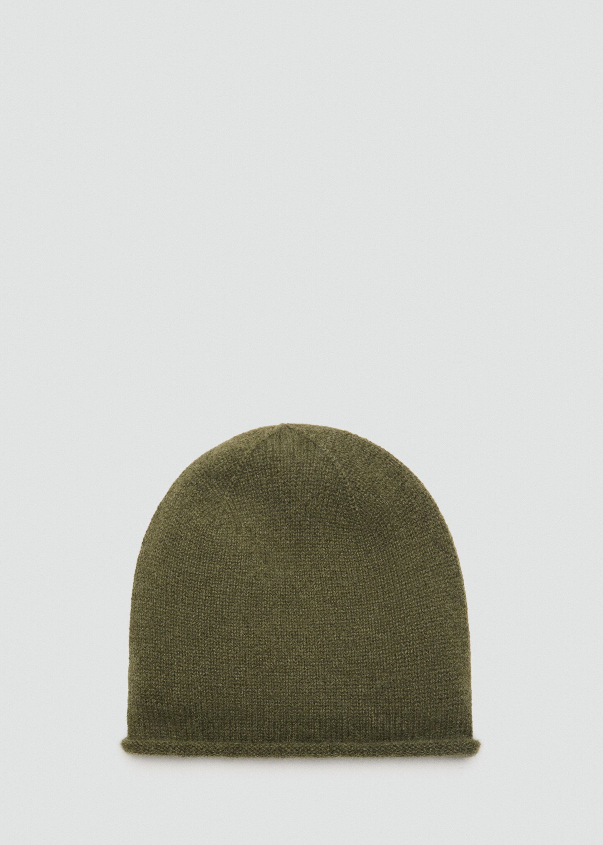 100% cashmere beanie - Article without model, Medium Green. Ref: 17035976-00.