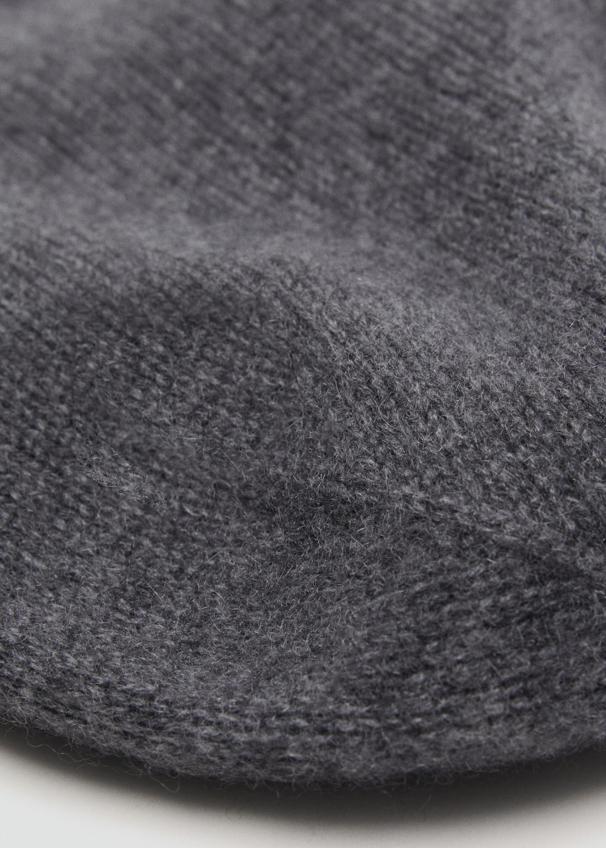 100% cashmere beanie - Details of the article 1, Medium Heather Grey. Ref: 17035976-00.