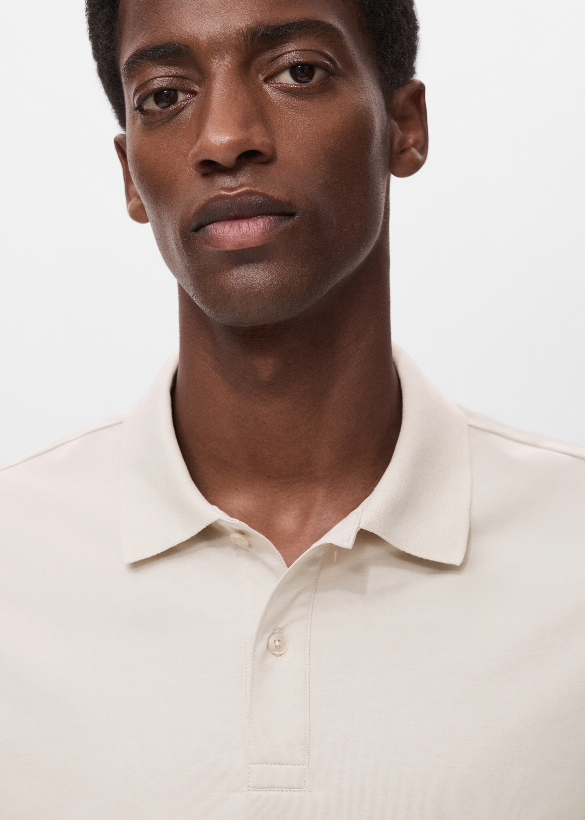 Slim-fit Thermolite® polo shirt - Details of the article 1, Ice Grey. Ref: 17035977-00.