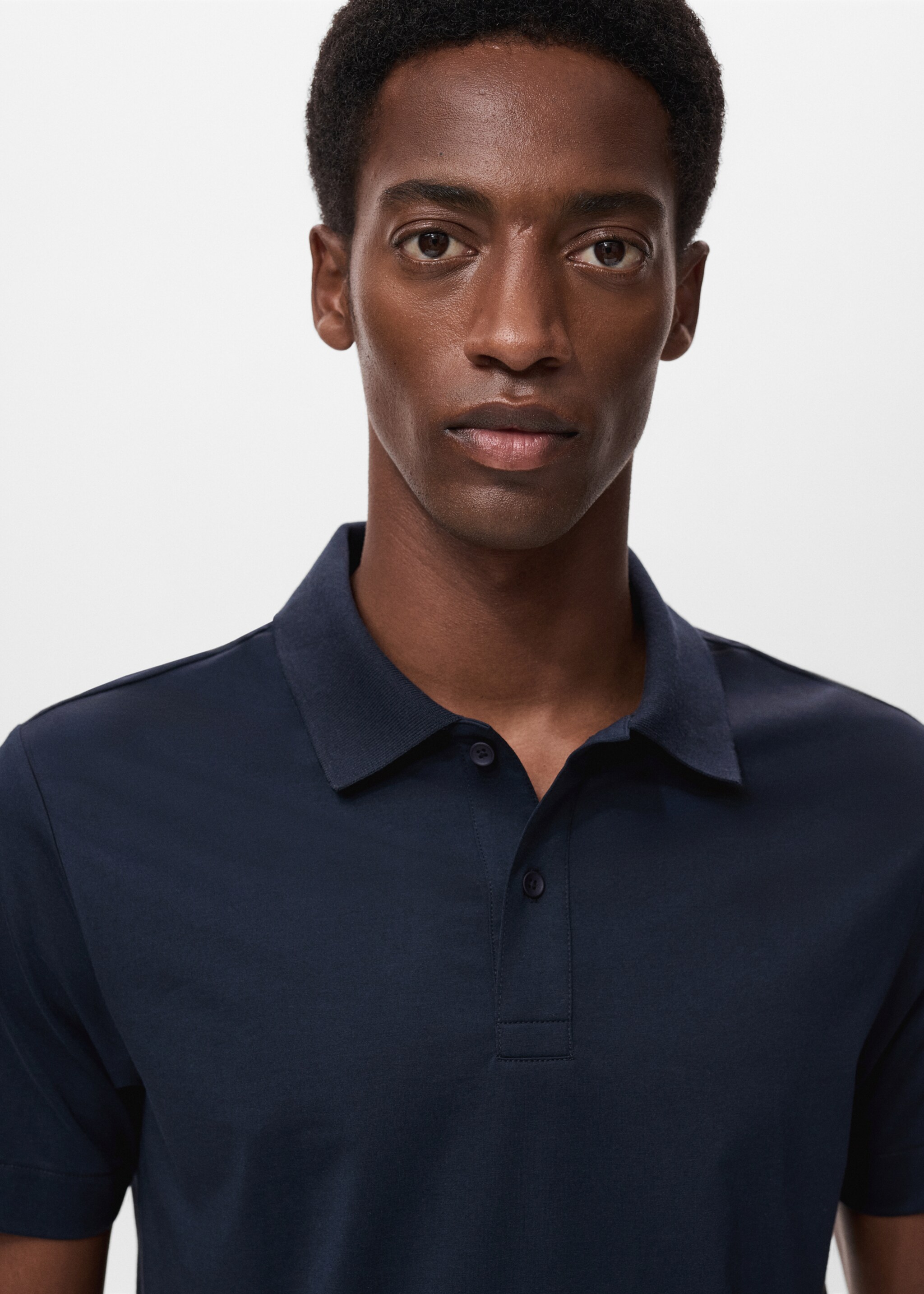 Slim-fit Thermolite® polo shirt - Details of the article 1, Navy. Ref: 17035977-00.