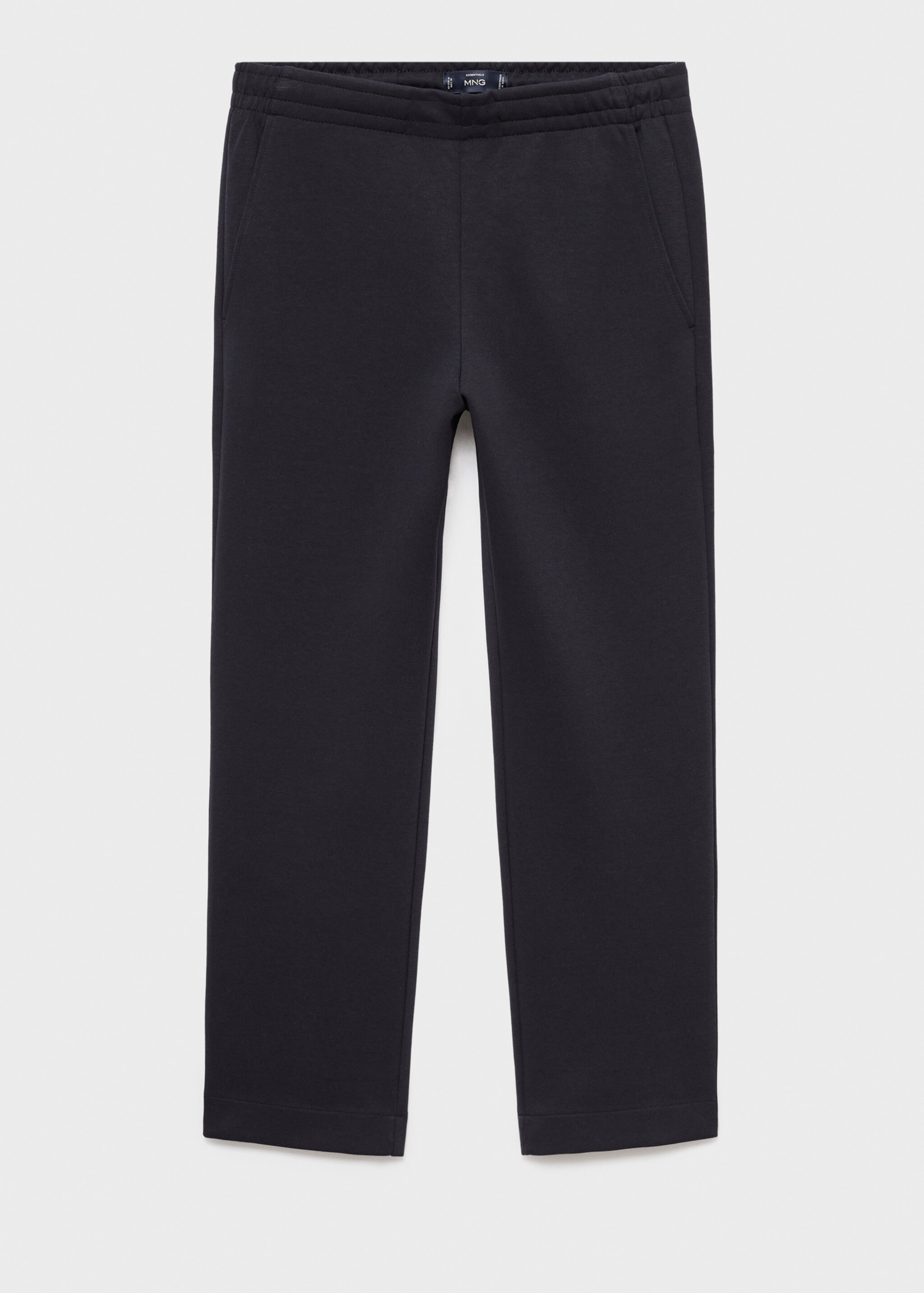 Cotton joggers with elastic waist - Article without model, Navy. Ref: 17035978-00.