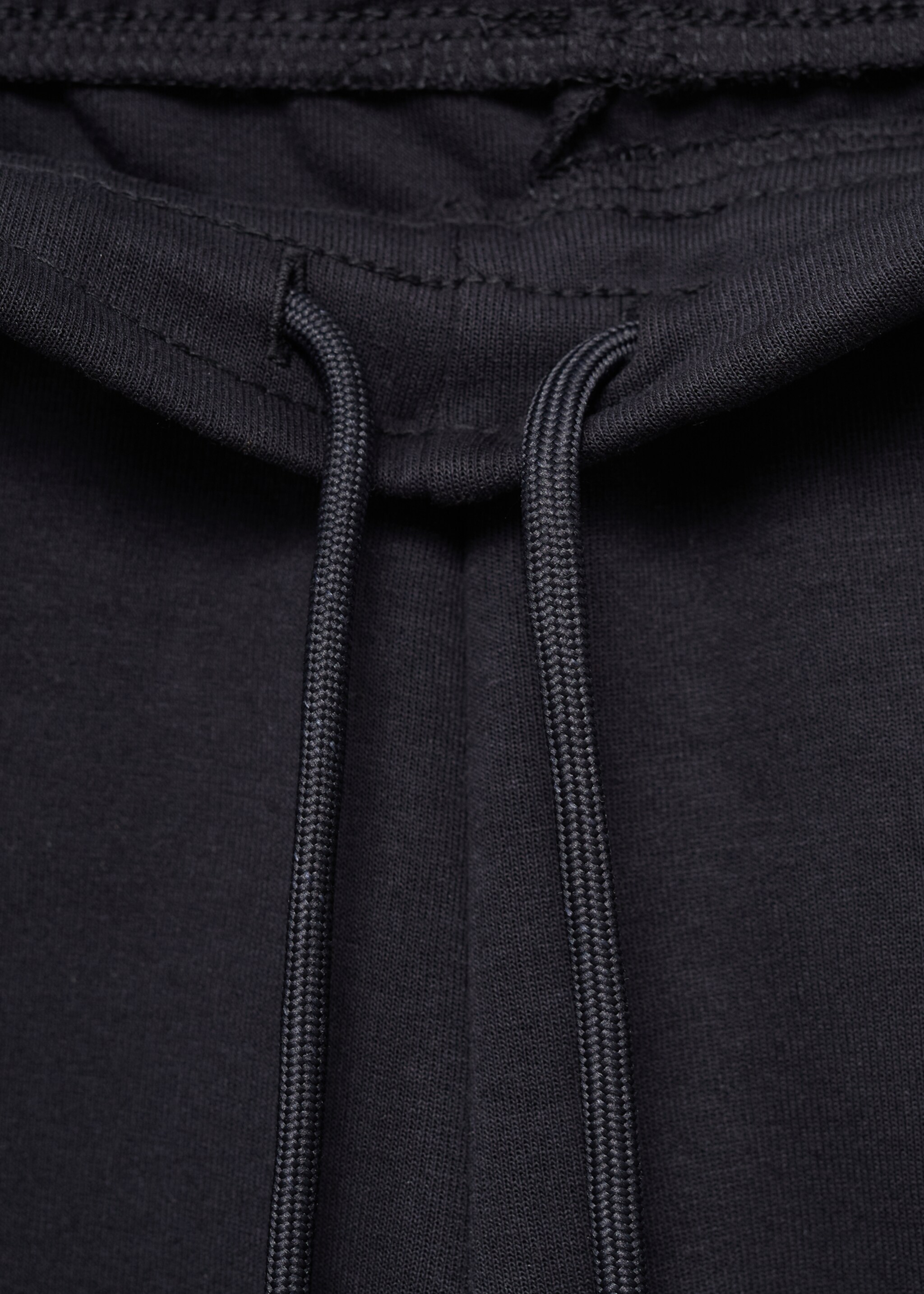Cotton joggers with elastic waist - Details of the article 8, Navy. Ref: 17035978-00.