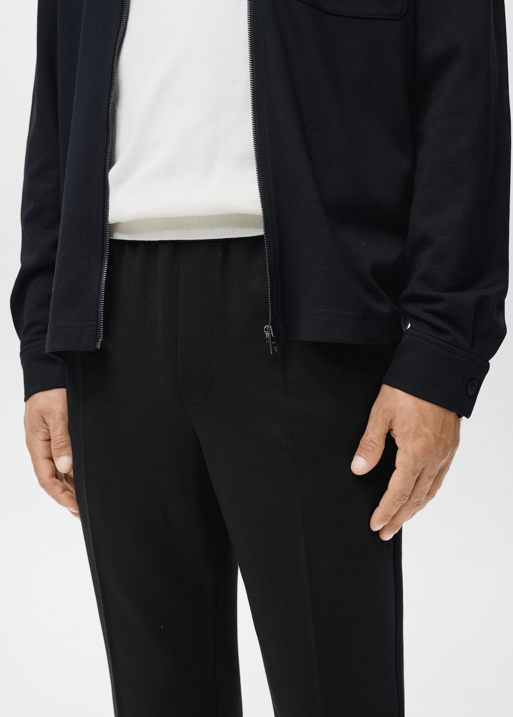 Jogger pants with elastic waist