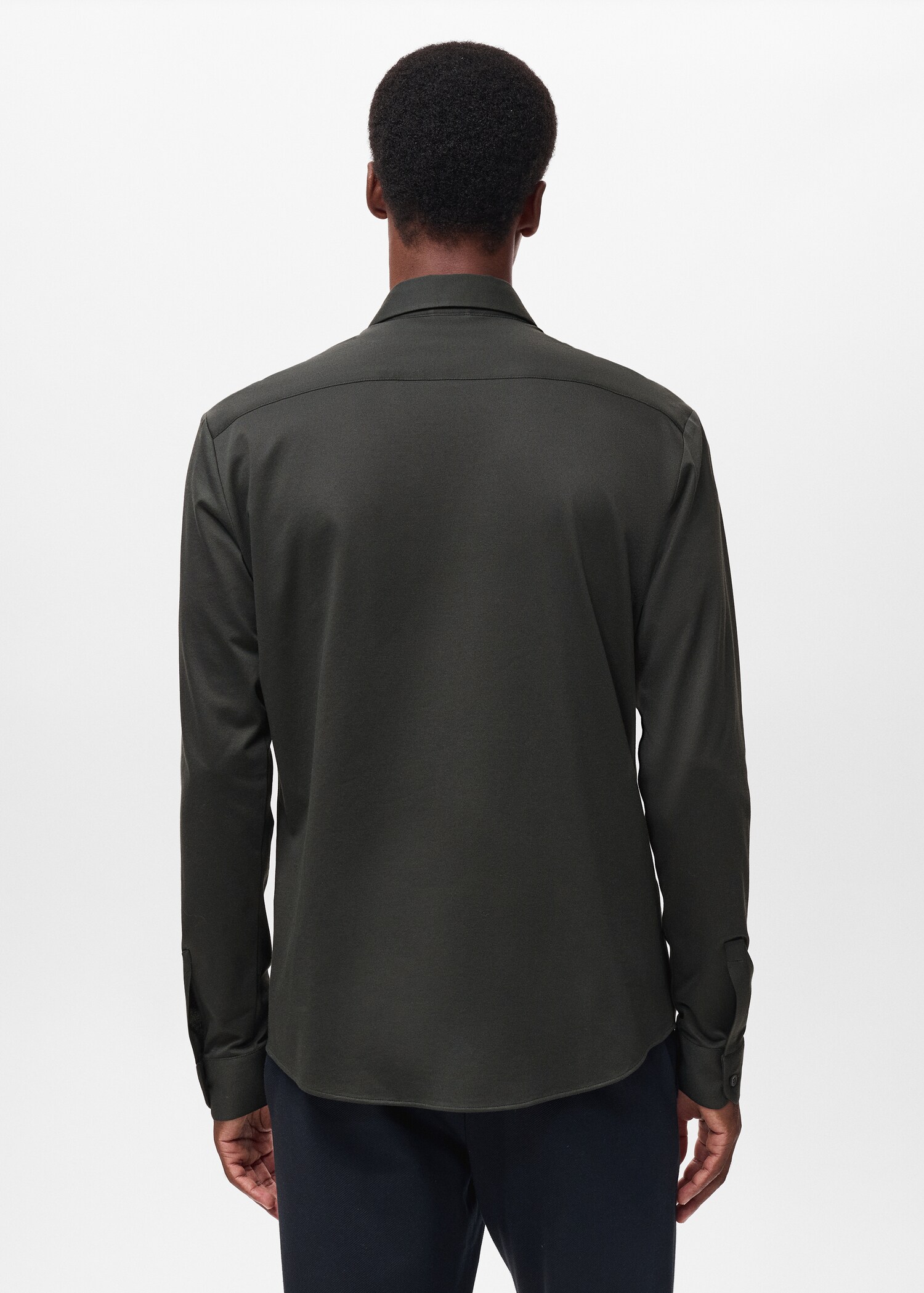 Camisa comfort stretch non iron - Reverso del artículo