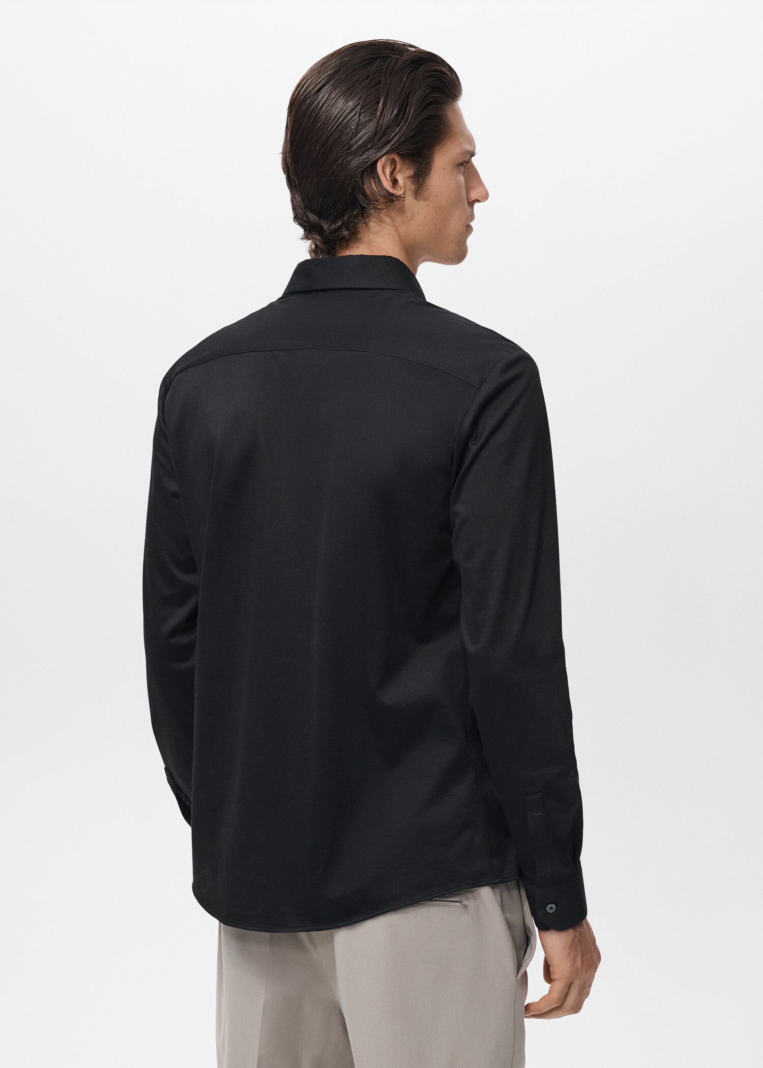 Camisa comfort stretch non iron - Reverso del artículo