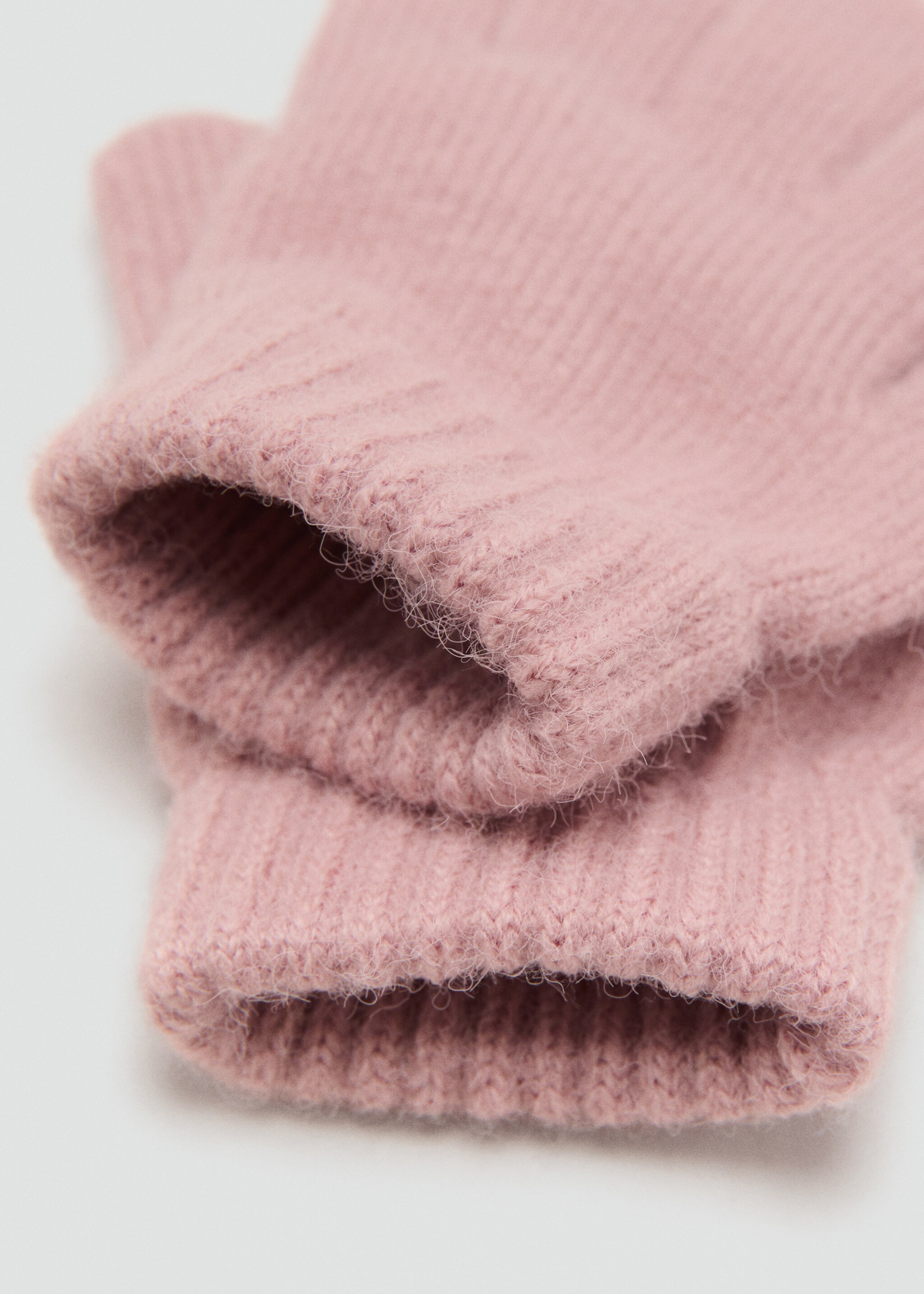 Gloves pomponpg - Medium plane, Pale Pink. Ref: 17035985-00.