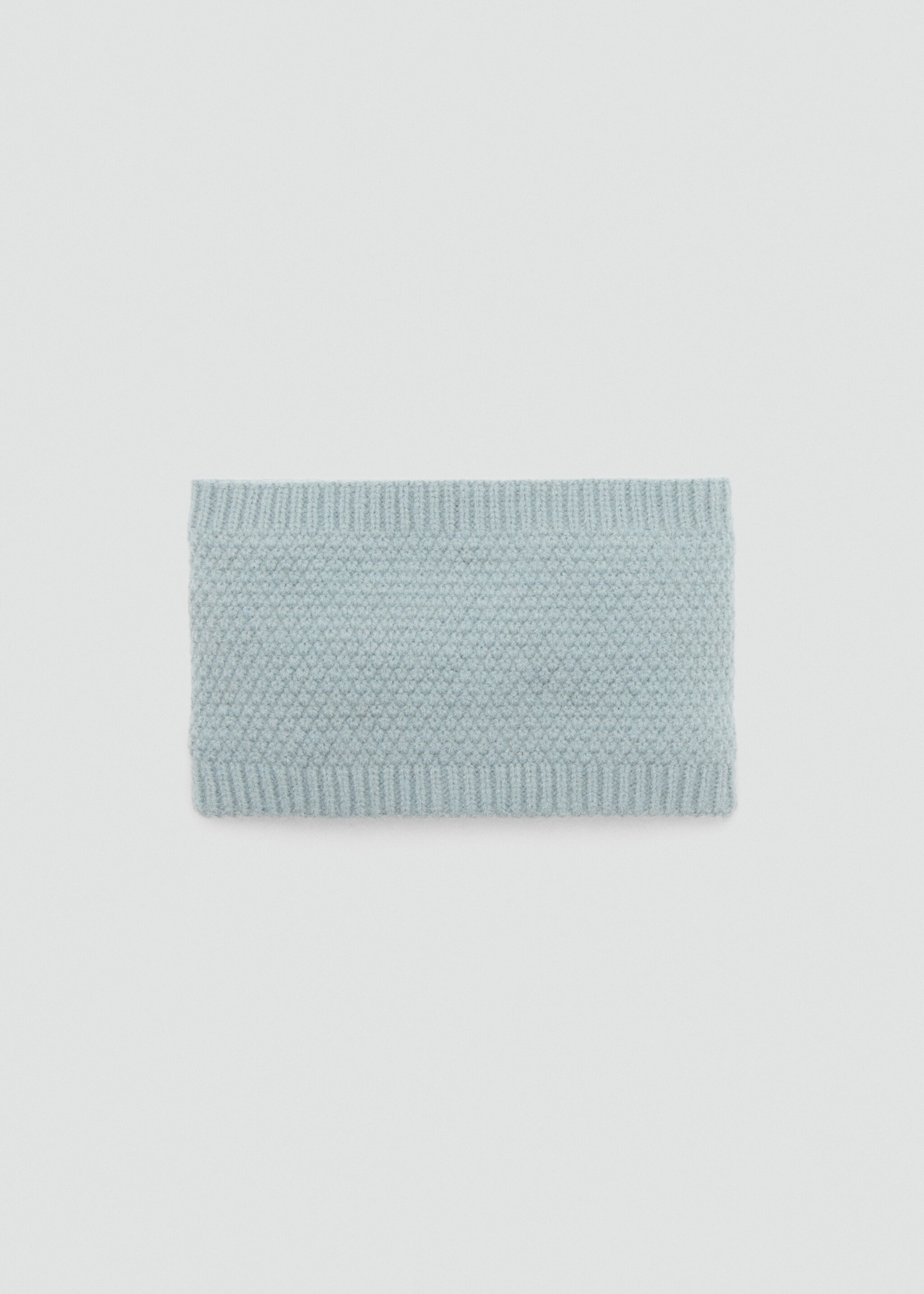 Knit scarf - Article without model, Aqua Green. Ref: 17035987-00.