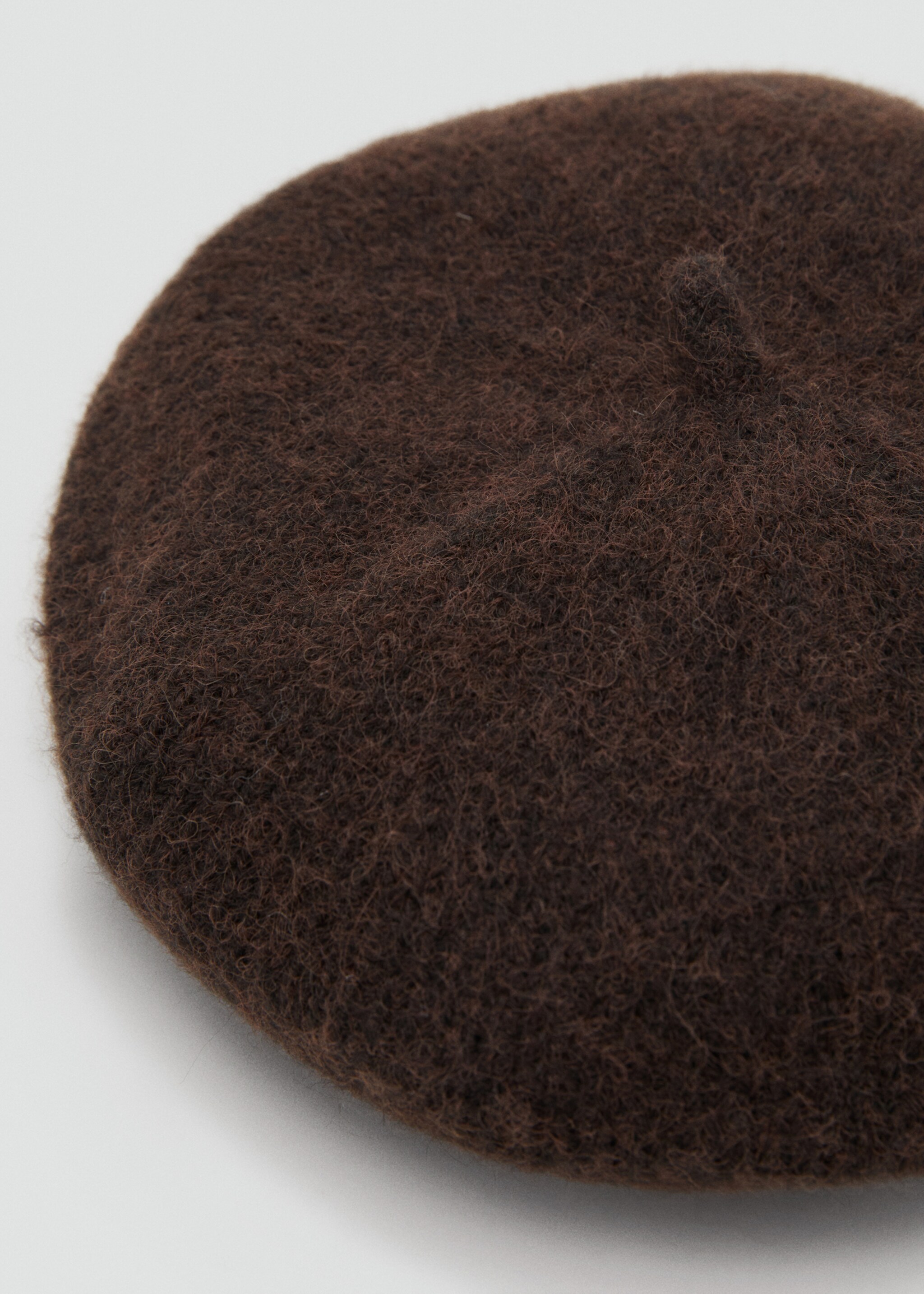 Striped beret - Medium plane, Chocolate. Ref: 17035989-00.