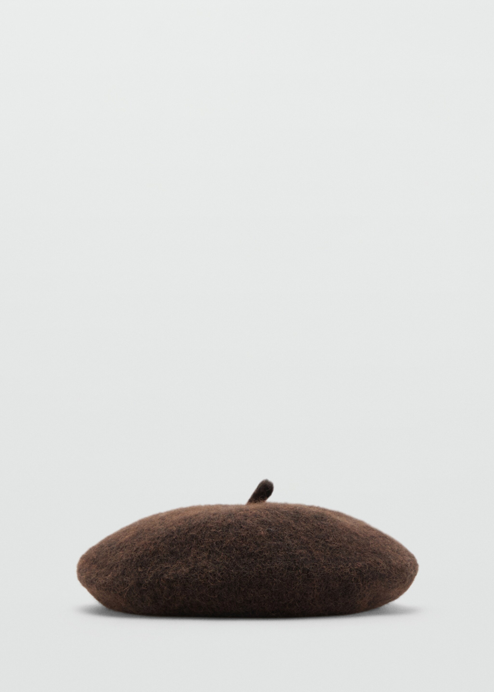 Striped beret - Article without model, Chocolate. Ref: 17035989-00.
