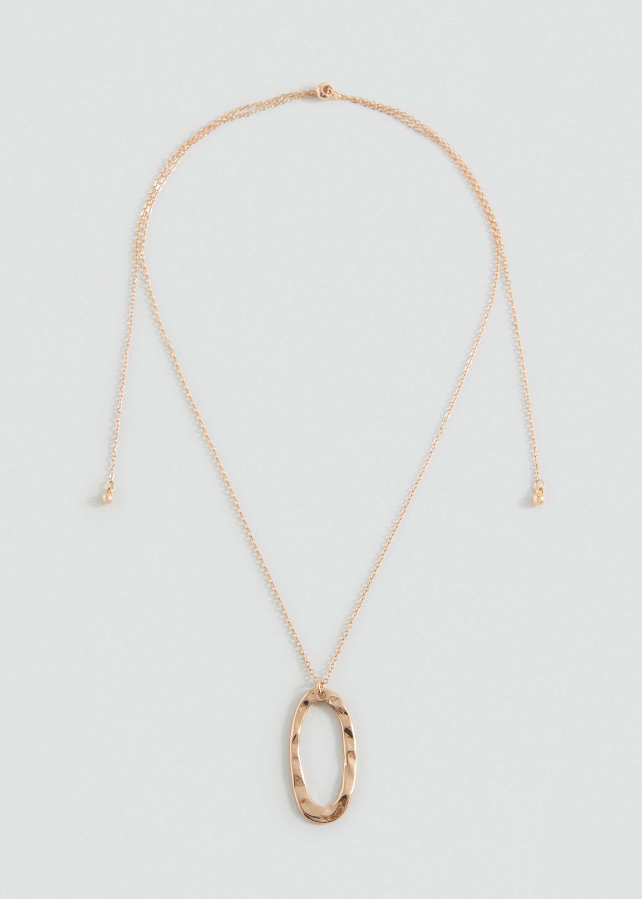 Metal pendant necklace - Article without model, Gold. Ref: 17035991-00.