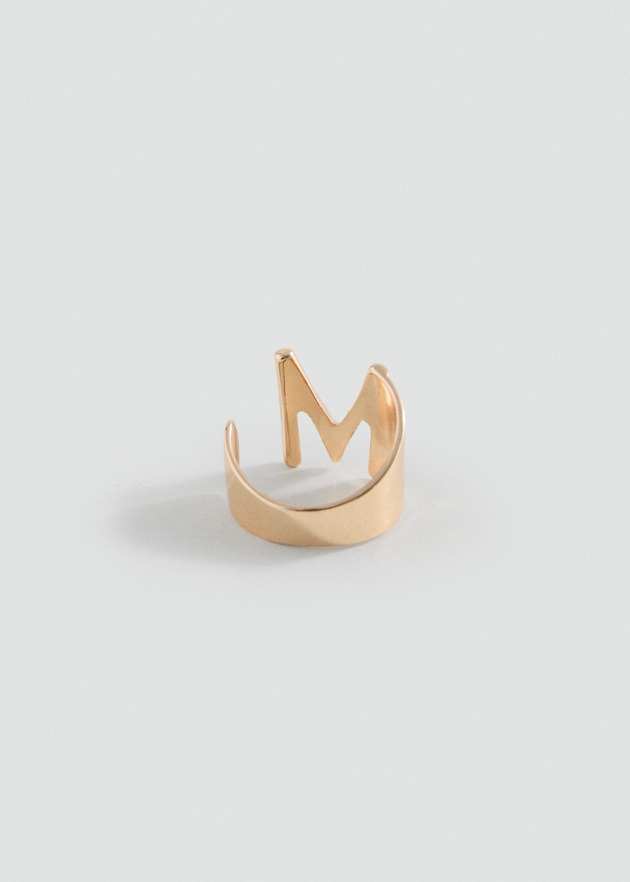 Letter design ring - Medium plane, Gold. Ref: 17035992-00.