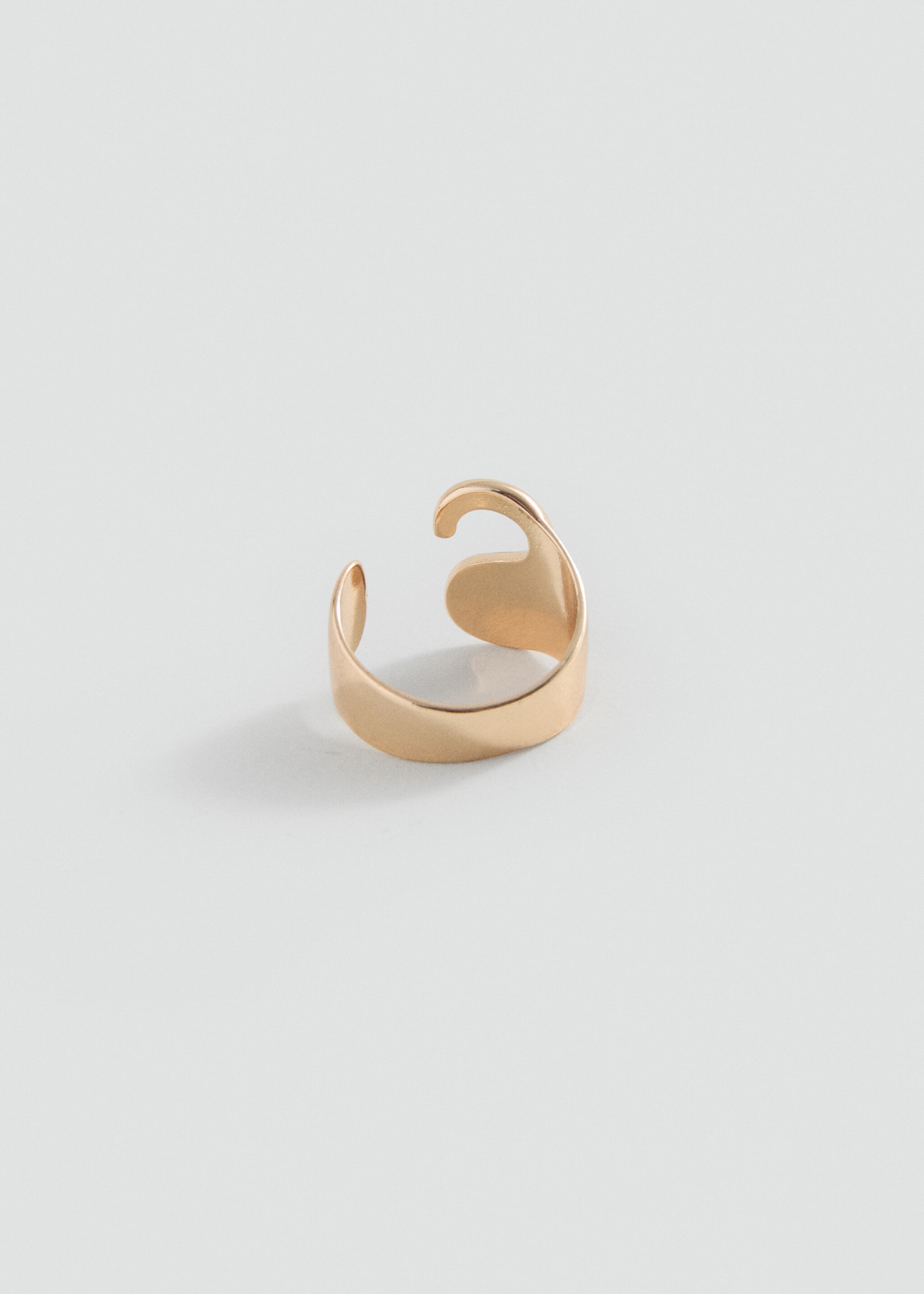 Letter design ring - Medium plane, Gold. Ref: 17035995-00.