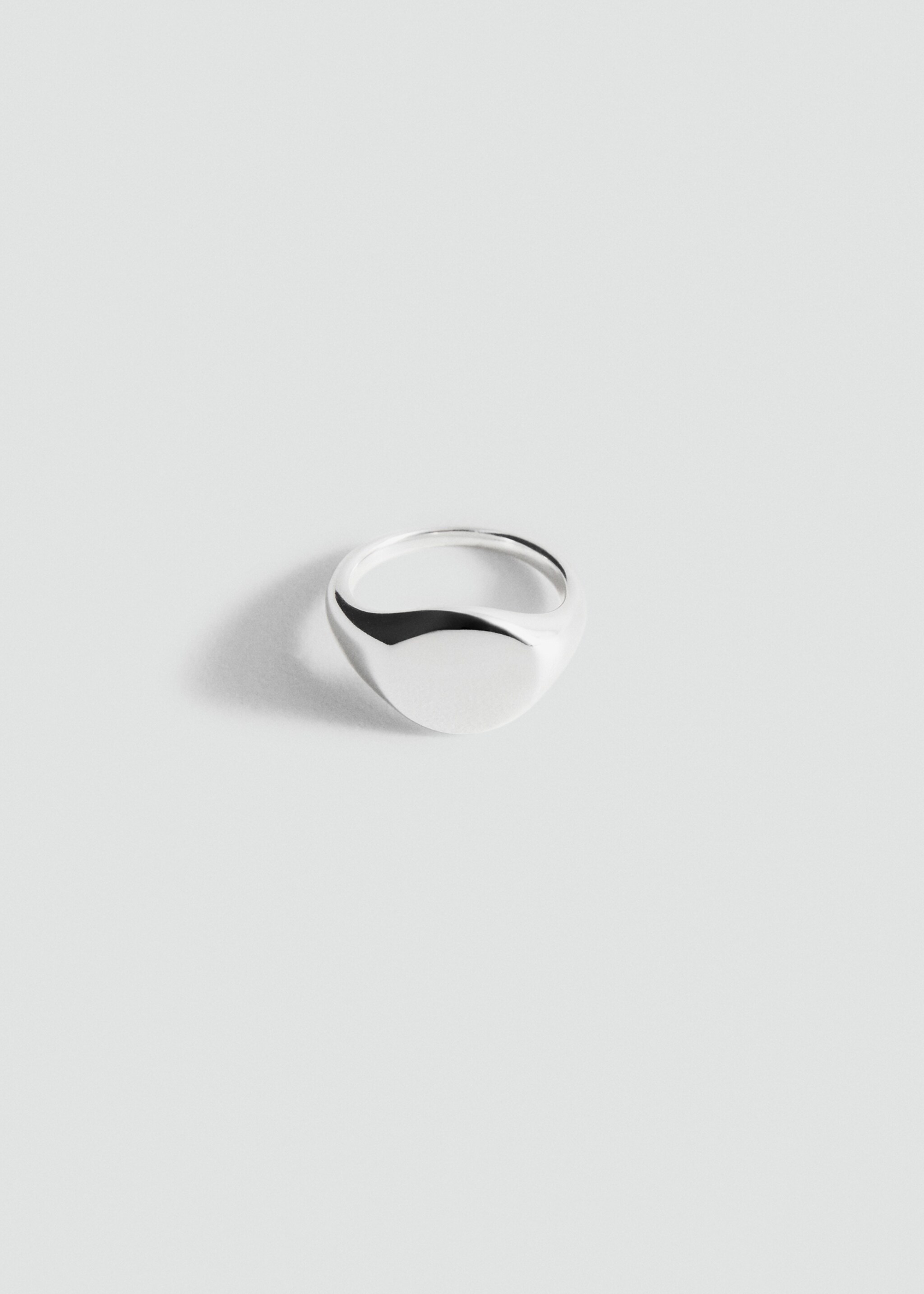 Bague chevalière en acier inoxydable - Article sans modèle, Argent. Ref: 17035996-00.