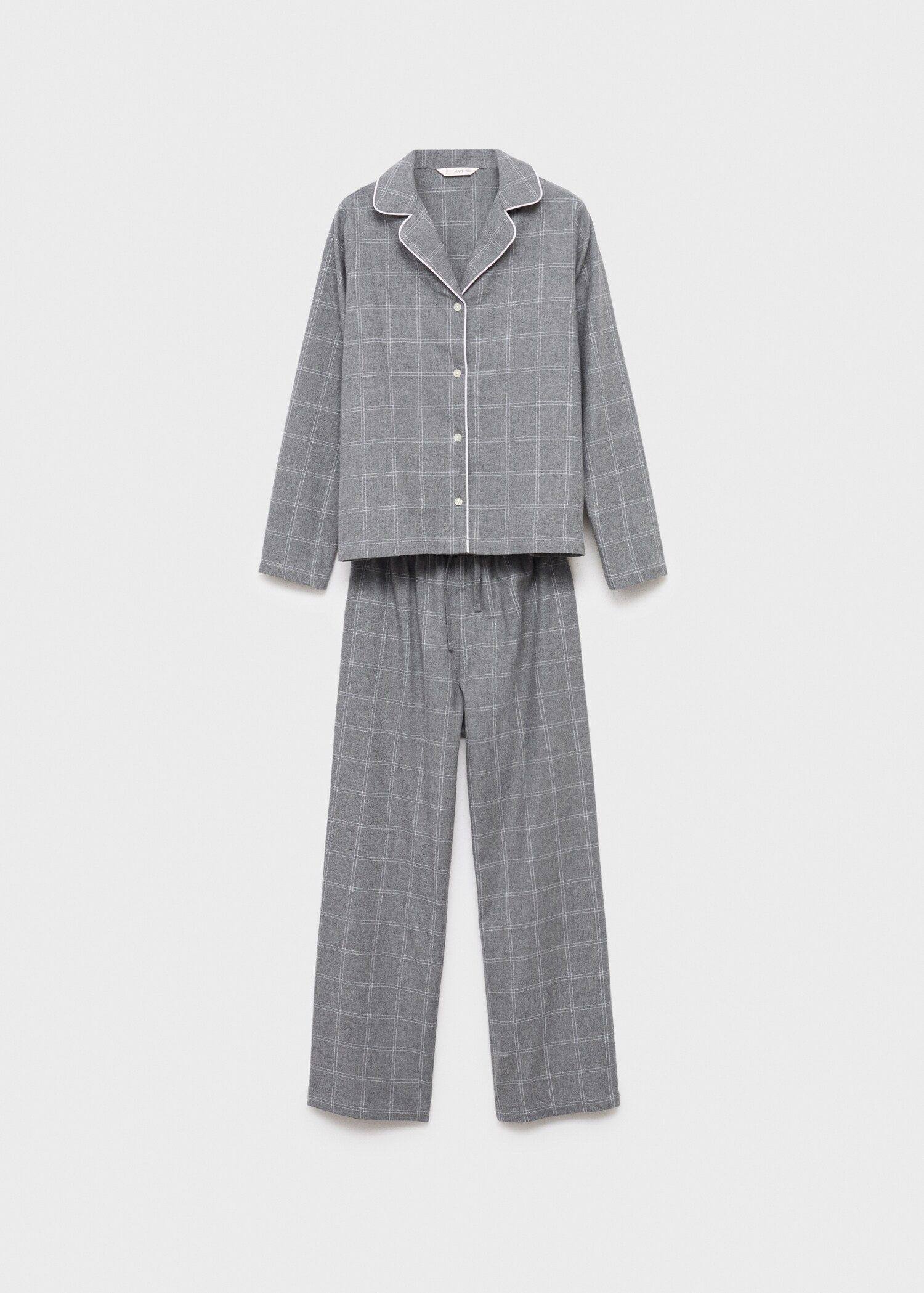 Two-pieces check long pyjamas - Article without model
