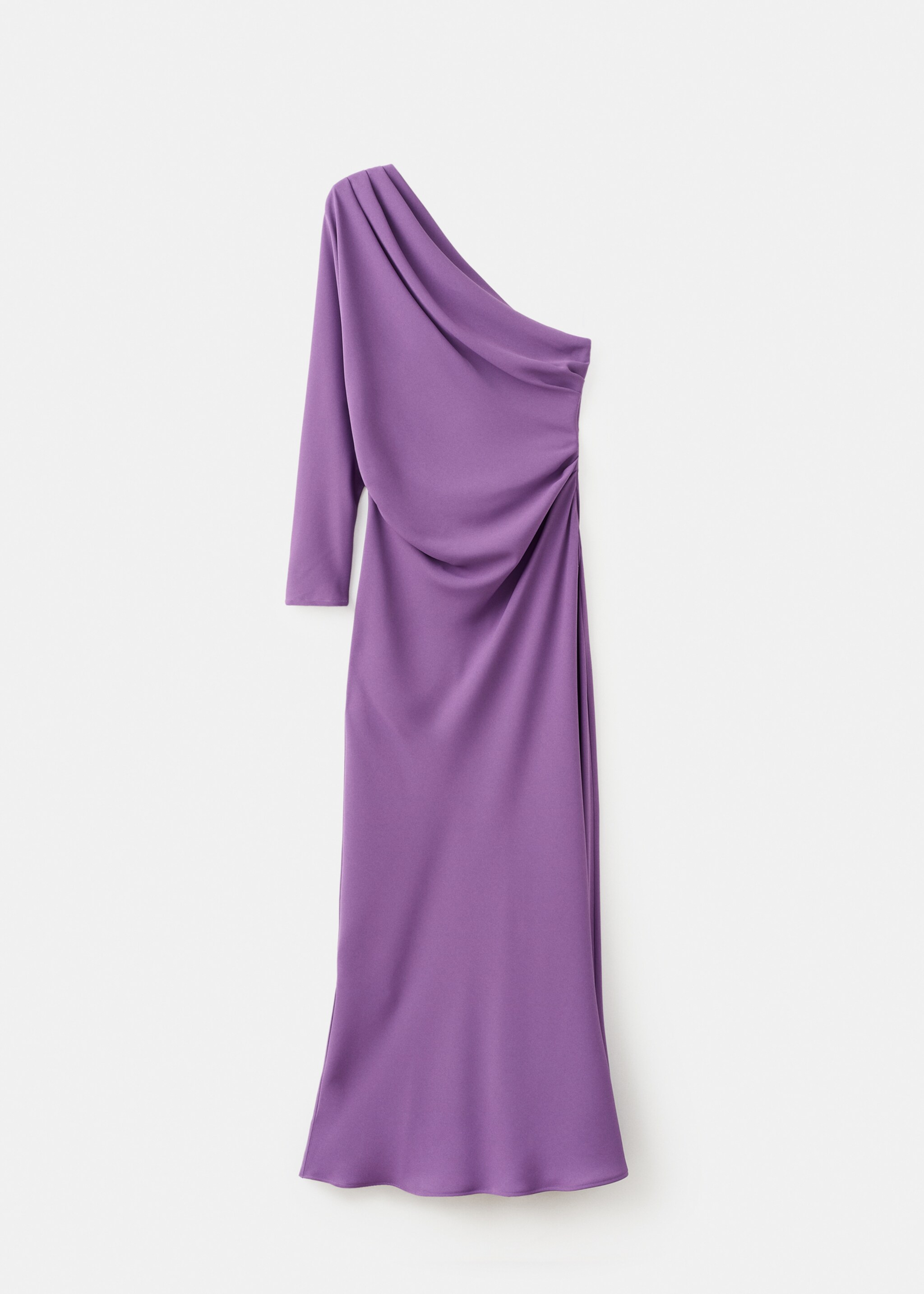 Vestido asimétrico cut out - Artículo sin modelo, Morado. Ref: 17036001-00.