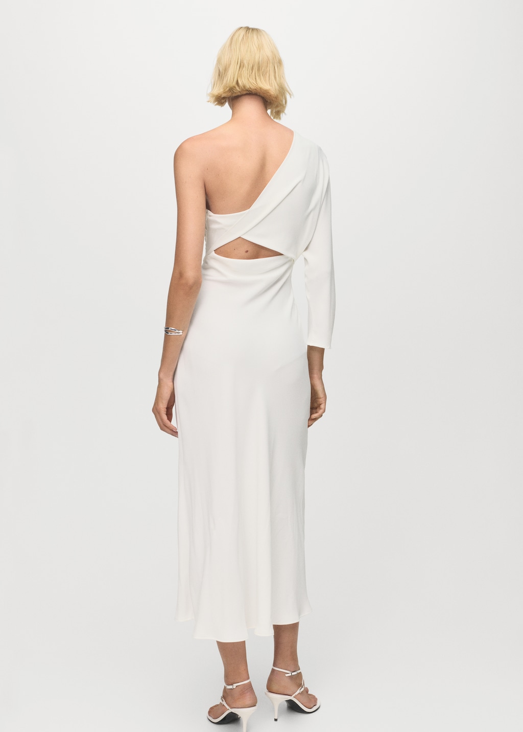 Asymmetrical dress with cut-out - Women | MANGO United Kingdom Asymmetrical dress with cut-out - Women | MANGO United Kingdom