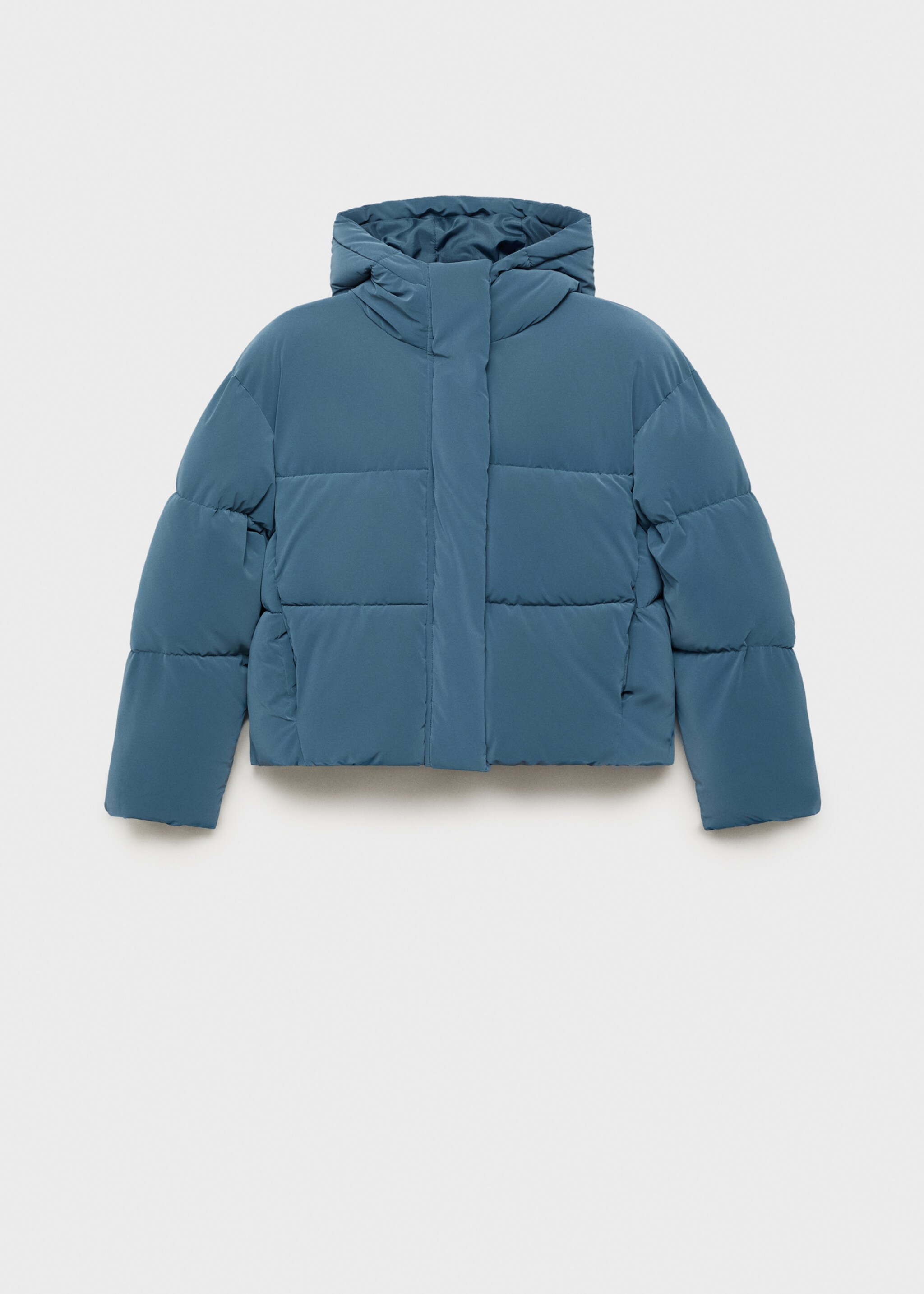 Anorak acolchado efecto encerado - Artículo sin modelo, Azul. Ref: 17036327-00.