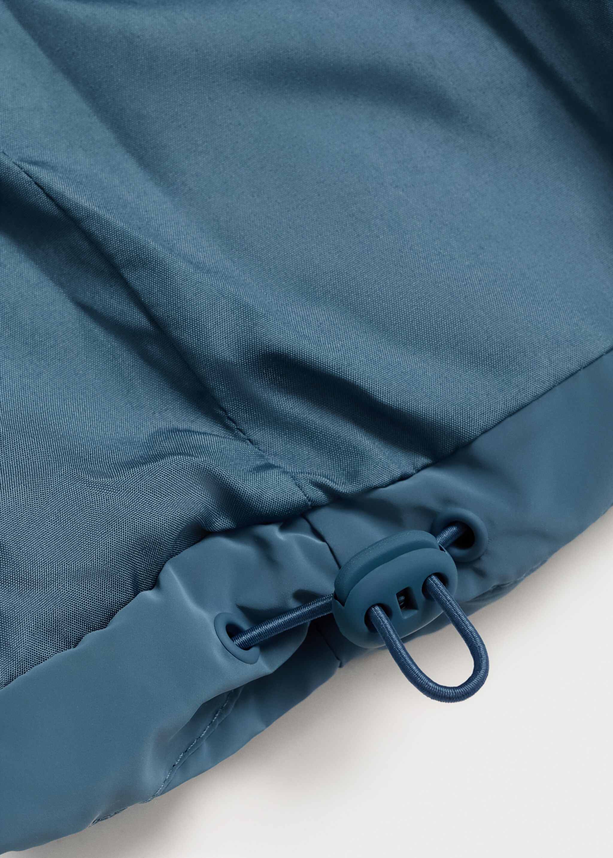 Anorak acolchado efecto encerado - Detalle del artículo 0, Azul. Ref: 17036327-00.
