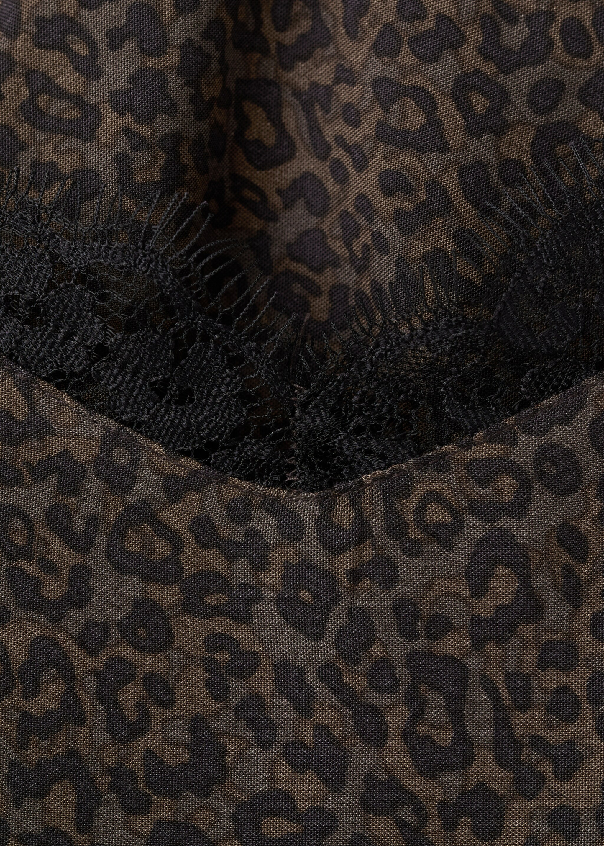 Top lencero leopardo - Detalle del artículo 8, Marrón. Ref: 17036333-00.
