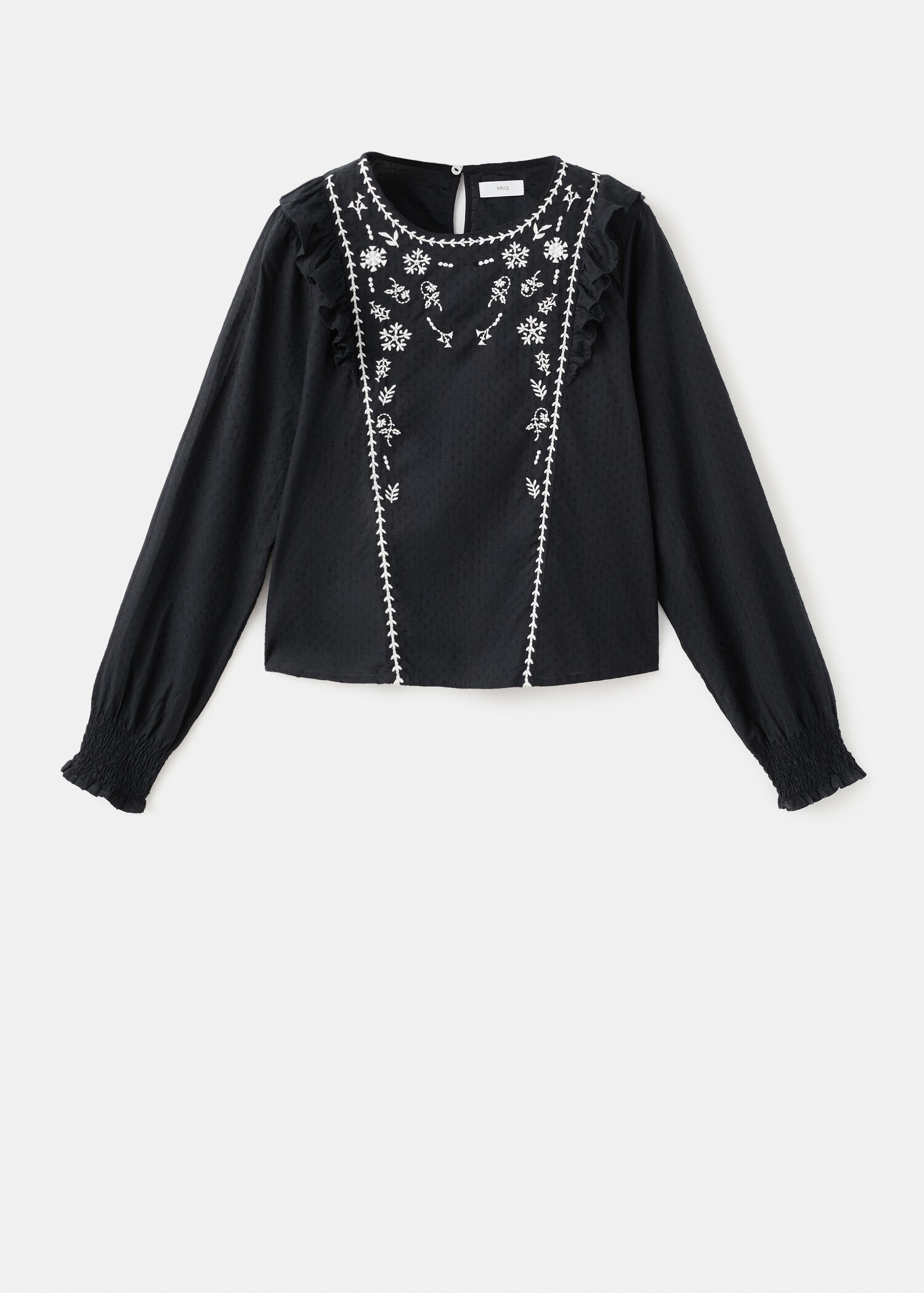 Blusa bordada volantes - Artículo sin modelo