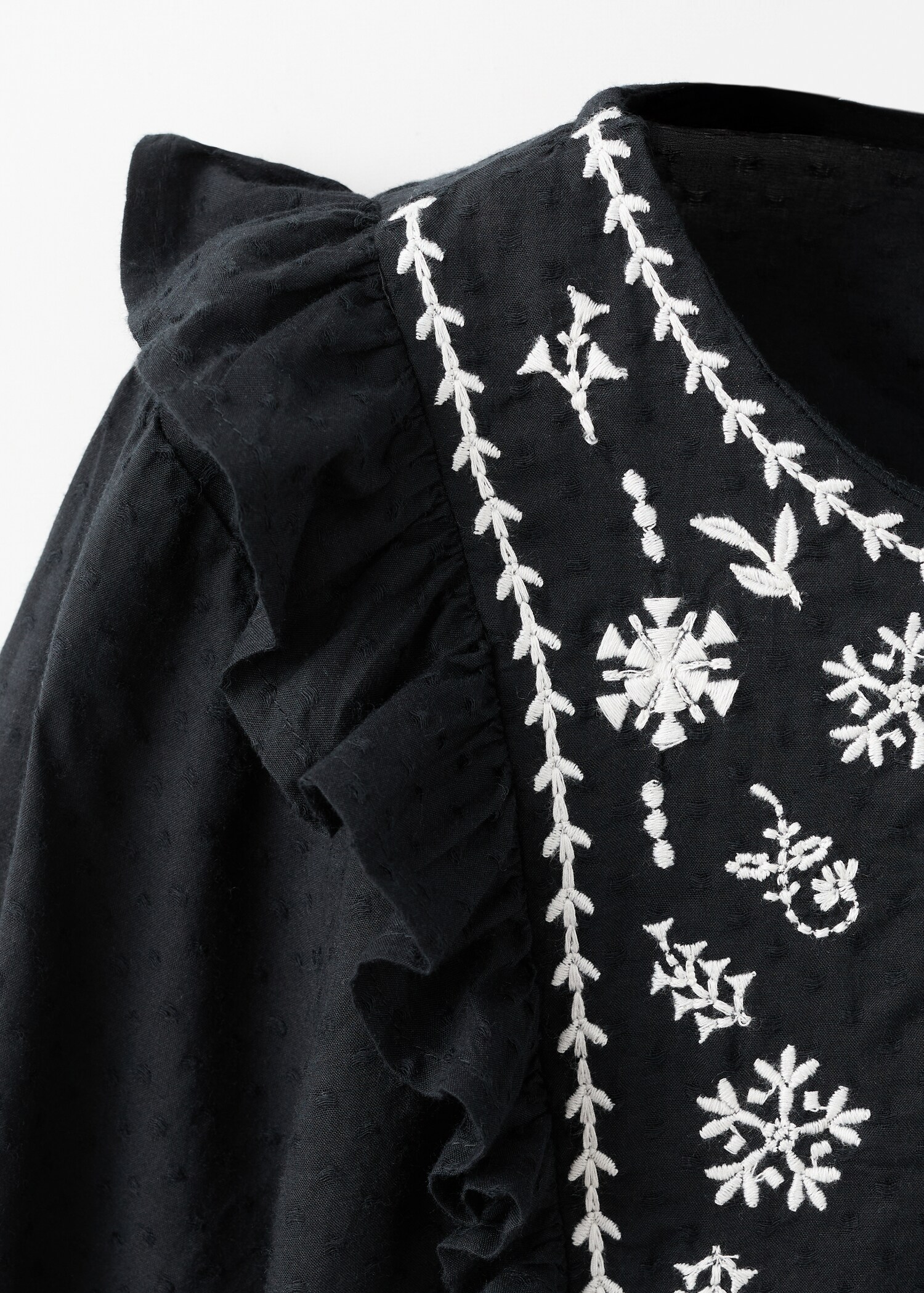 Blusa bordada volantes - Detalle del artículo 0